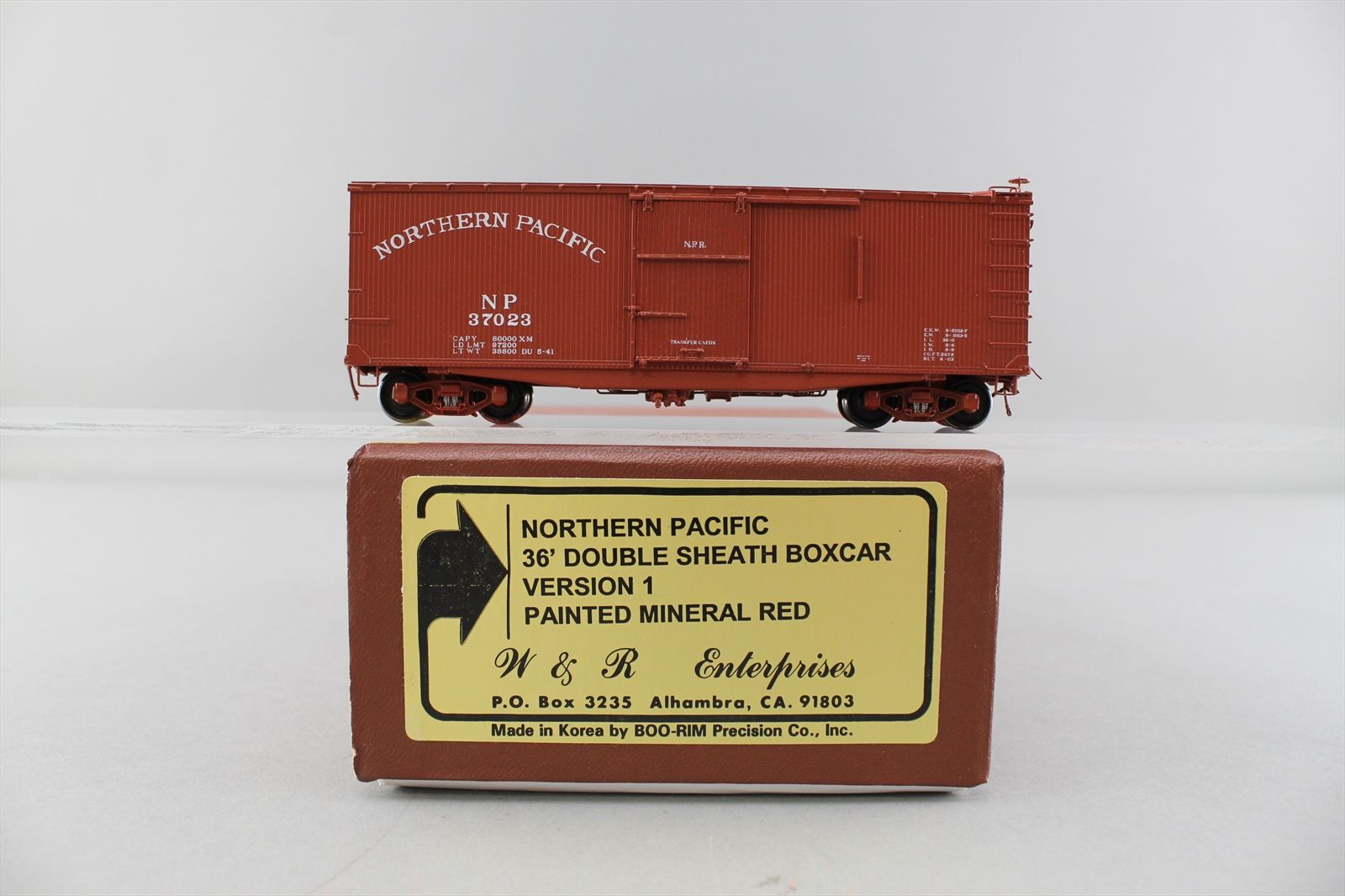 HO Brass Model - W&R Version 1 NP Northern Pacific 36' Double Sheath ...
