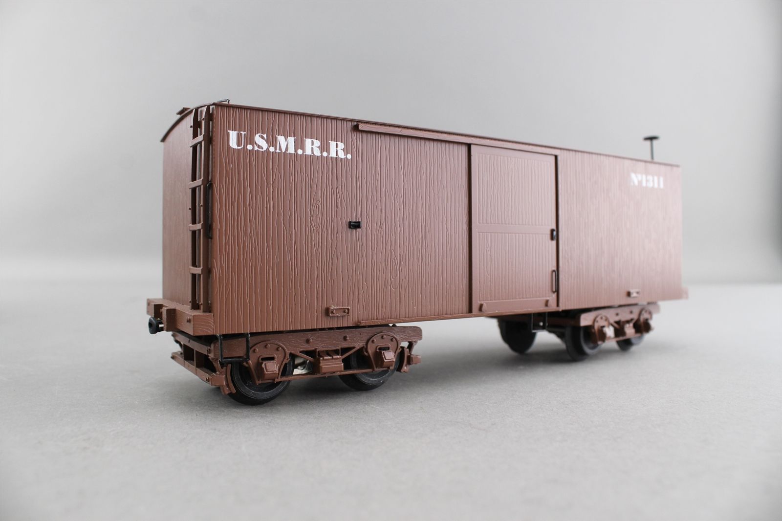 O 3-Rail Brass Model - SMR USMRR US Military 32' Boxcar 1863 Era #1311 ...