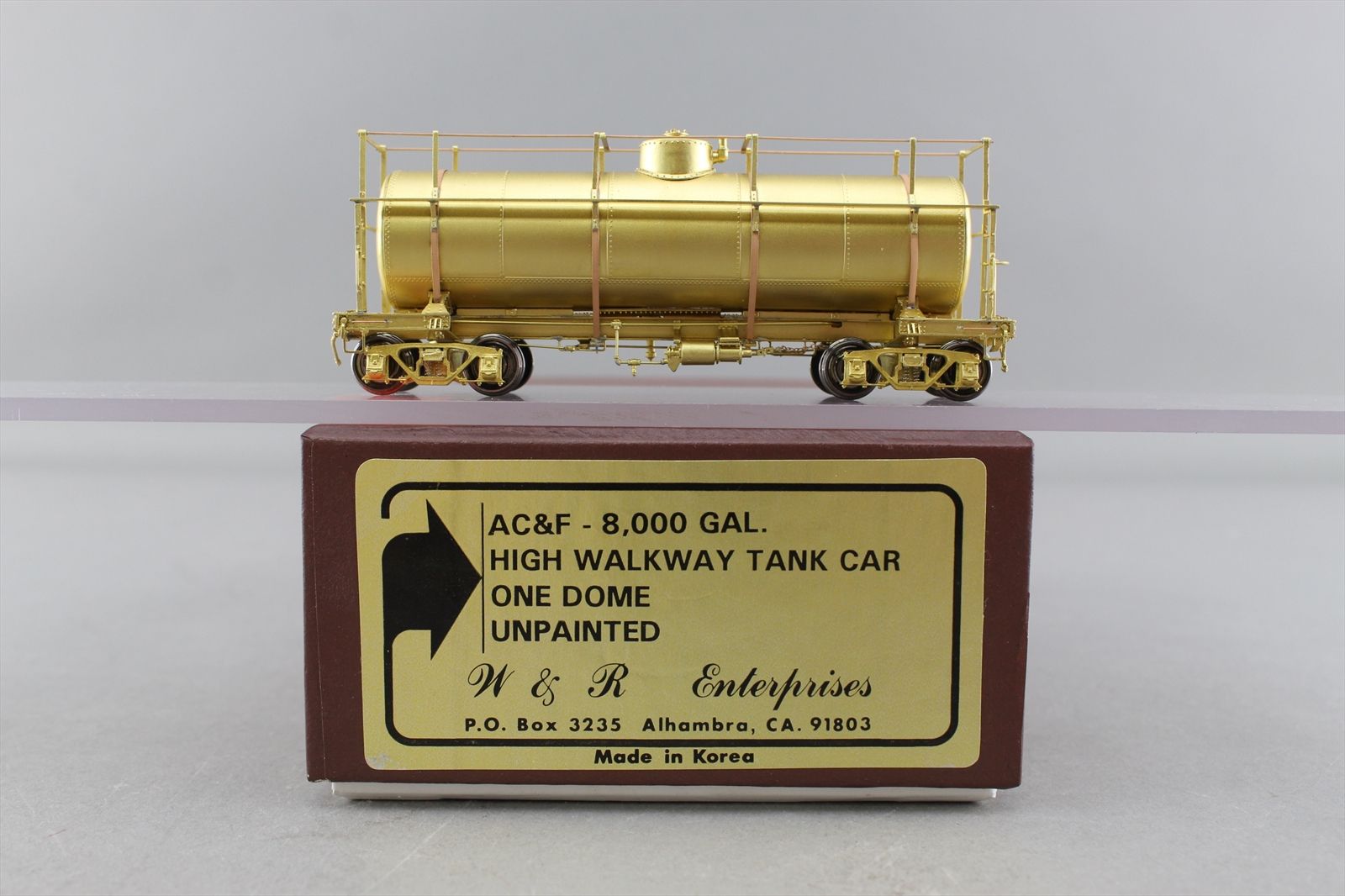 HO Brass Model - W&R UTLX AC&F 8000 Gallon One Dome Tank Car High ...