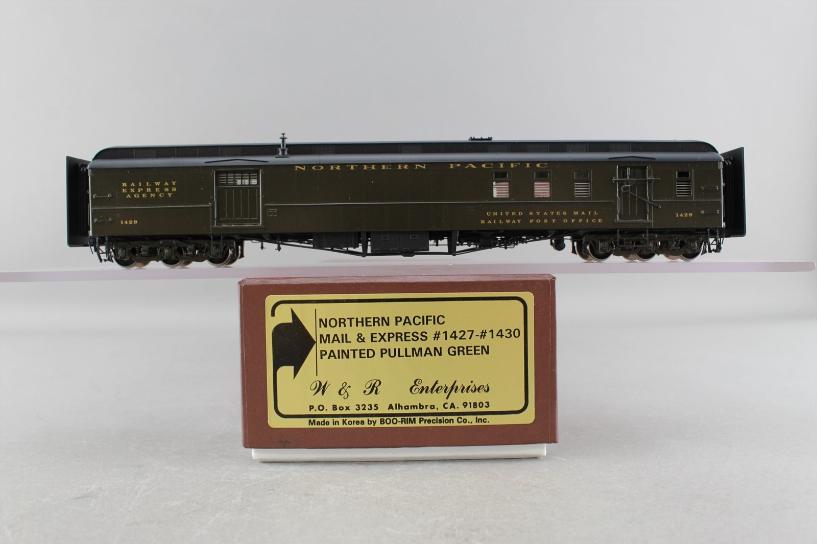 HO Brass Model – W&R NP Northern Pacific Mail & Express Car Pullman ...