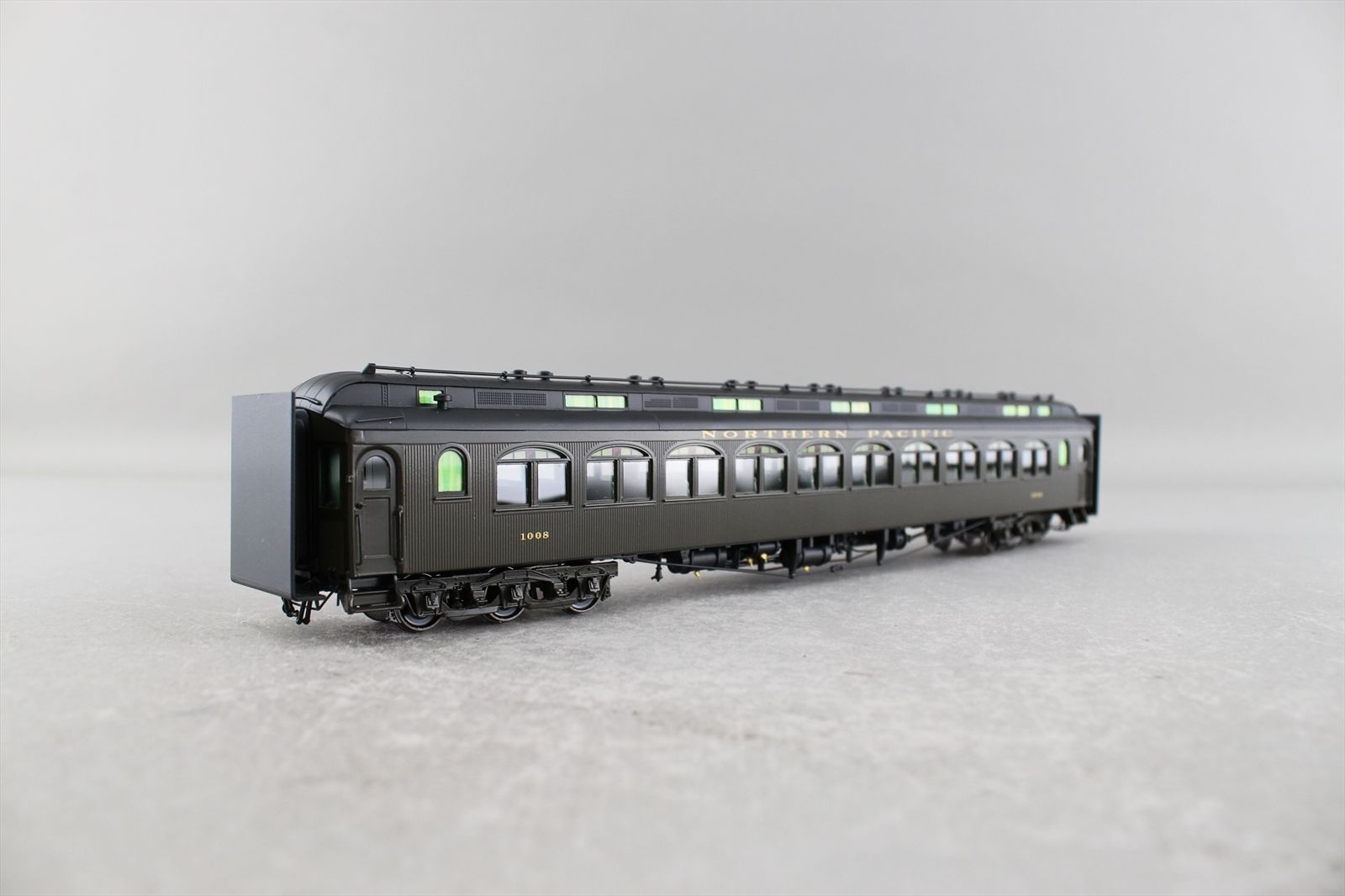HO Brass Model - W&R NP Northern Pacific Coach Pullman Green #1008 - F ...
