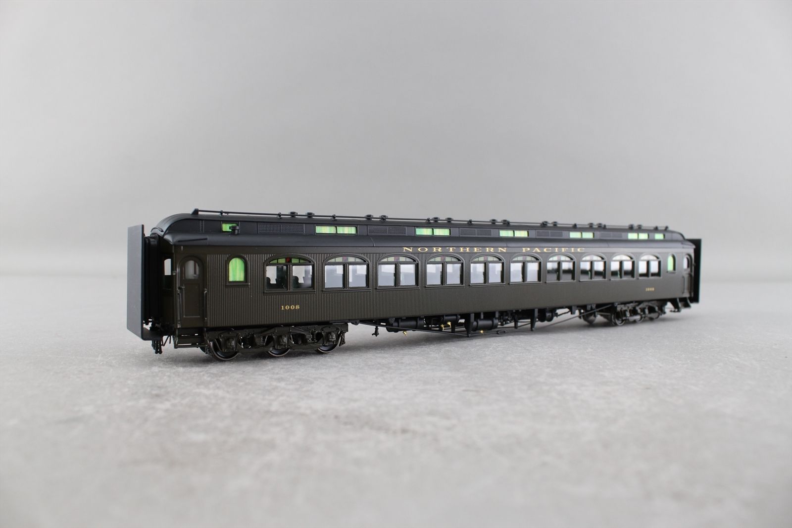 HO Brass Model - W&R NP Northern Pacific Coach Pullman Green #1008 - F ...