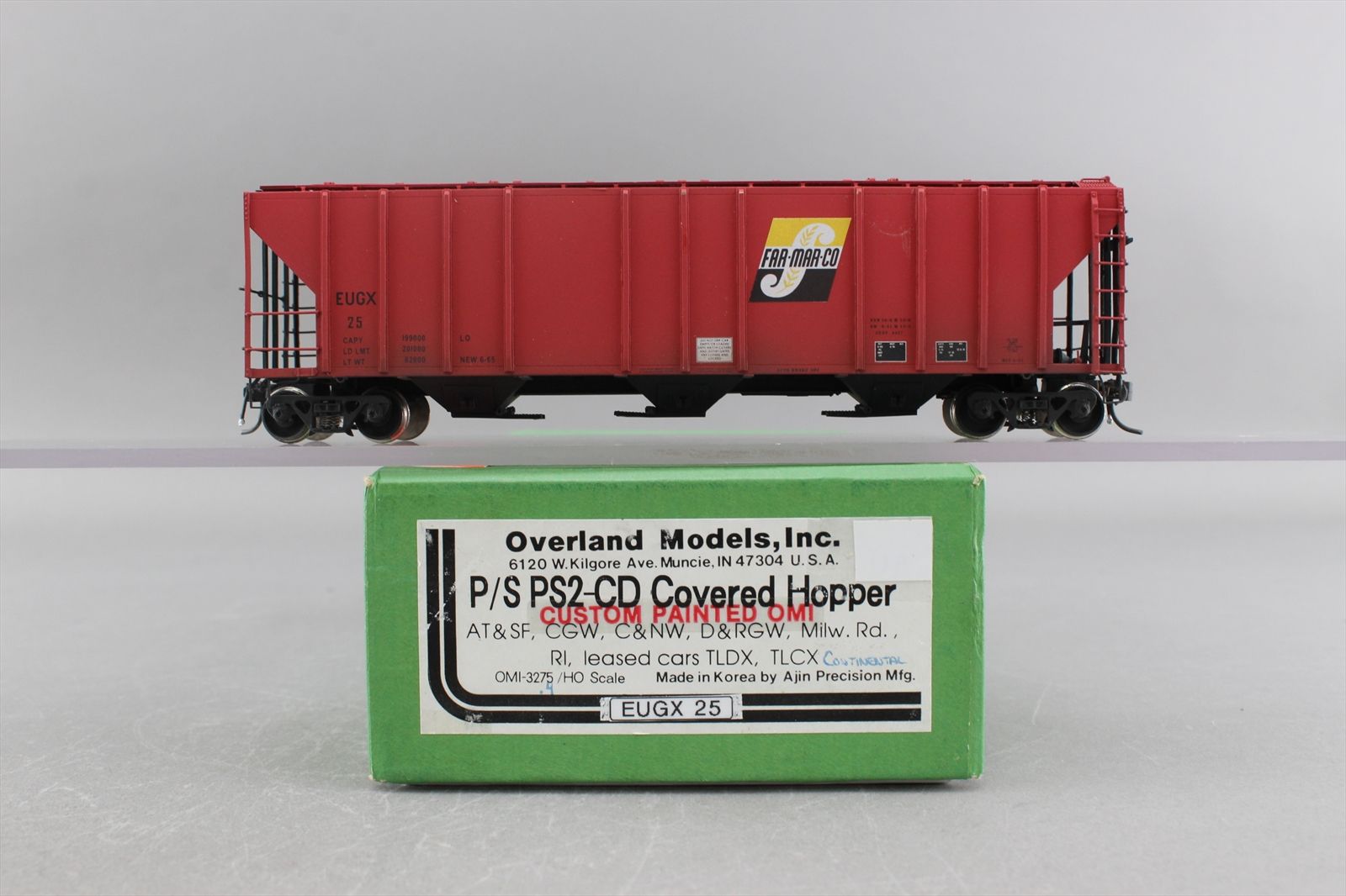 HO Brass Model - OMI 3275.2 BN as EUGX Far Mar Co. PS2-CD Covered ...