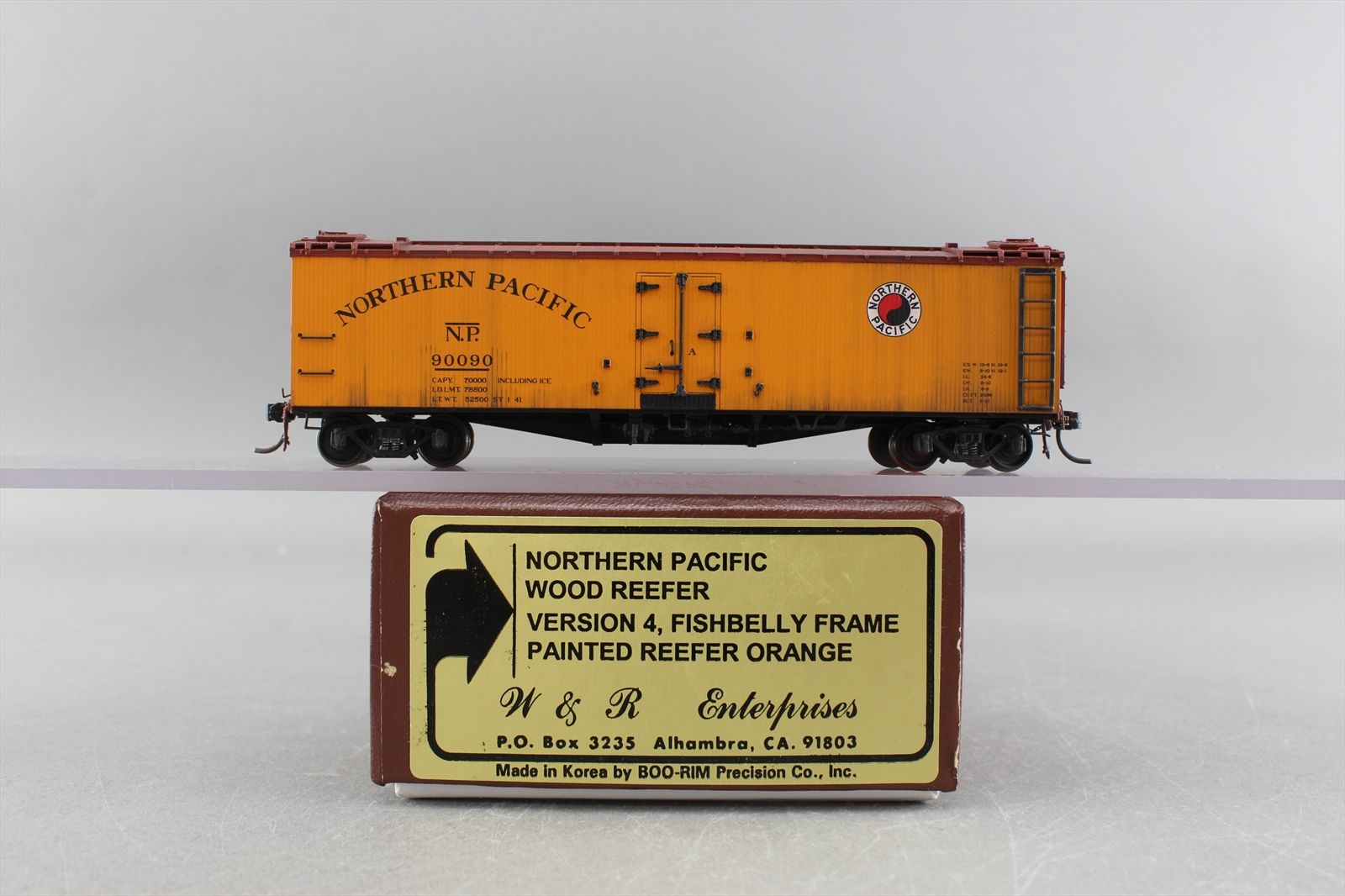 HO Brass Model - W&R Version 4 NP Northern Pacific Reefer Orange ...