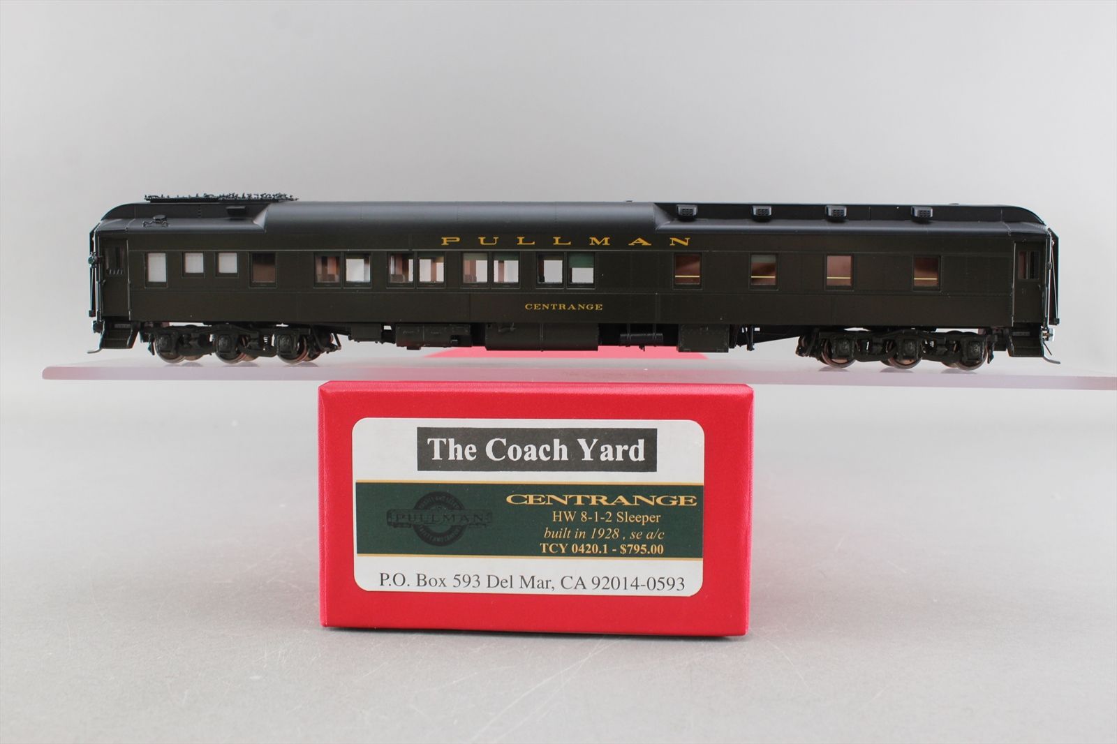 HO Brass Model - TCY 0420.1 Pullman 8-1-2 Sleeper Centrange - F/P ...