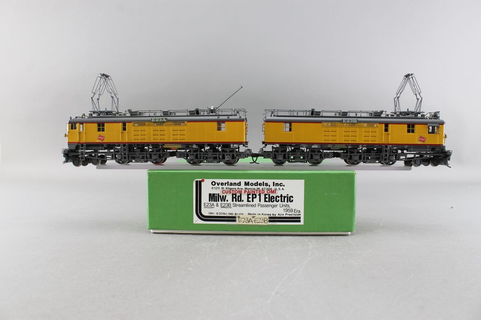HO Brass Model - OMI 6308.1 Milwaukee EP1 Streamlined 2 Passenger Units ...