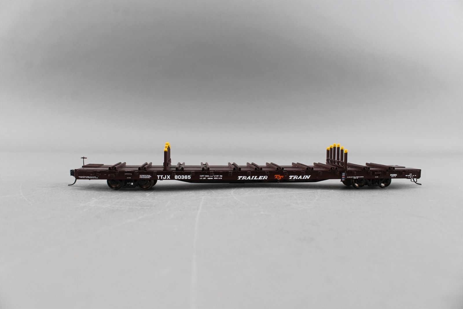 HO Brass Model - OMI 3376.1 TTJX Trailer Train Finger Rack Flatcar ...