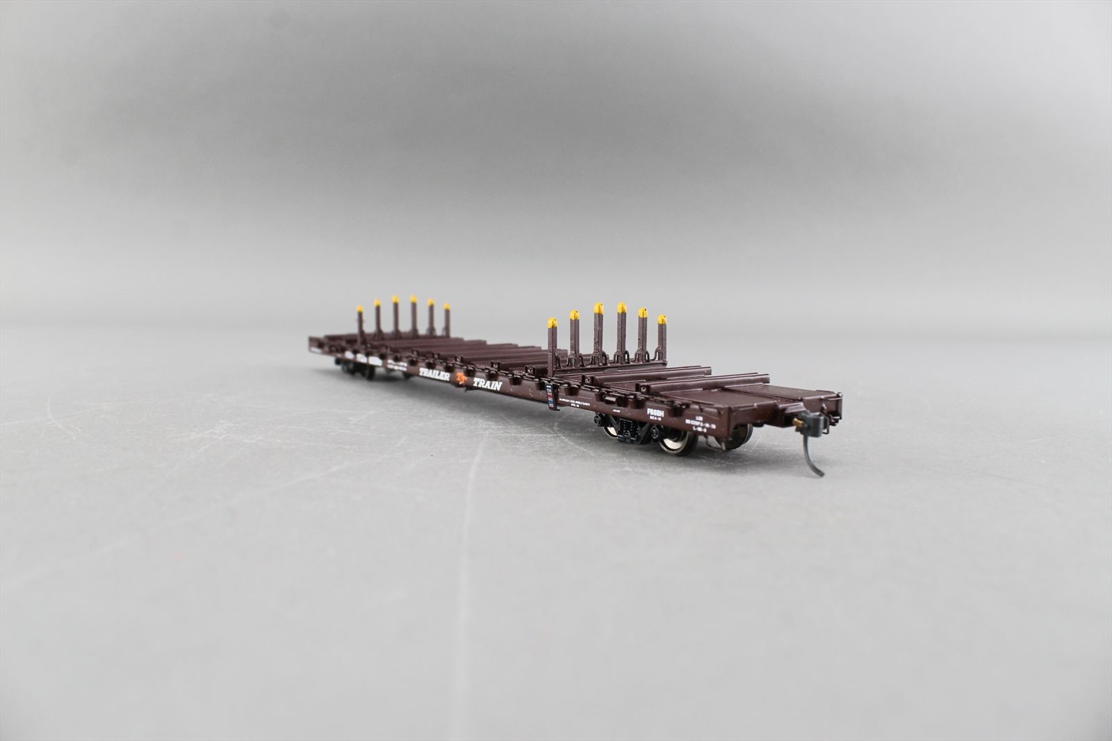 HO Brass Model - OMI 3376.1 TTJX Trailer Train Finger Rack Flatcar ...
