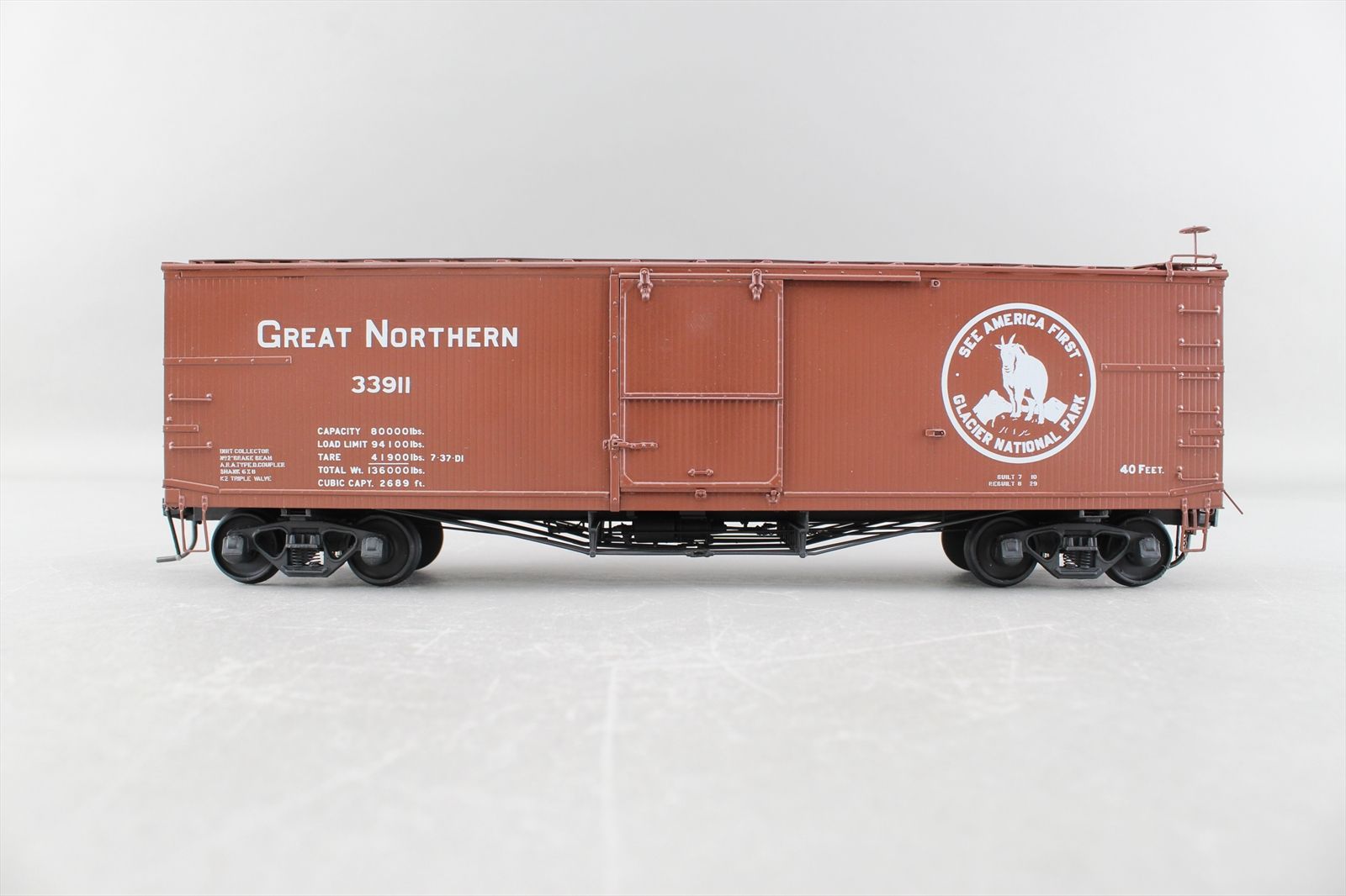 O Brass Model - PL 1750 PL-1750 GN Great Northern Truss Rod Boxcar Box ...