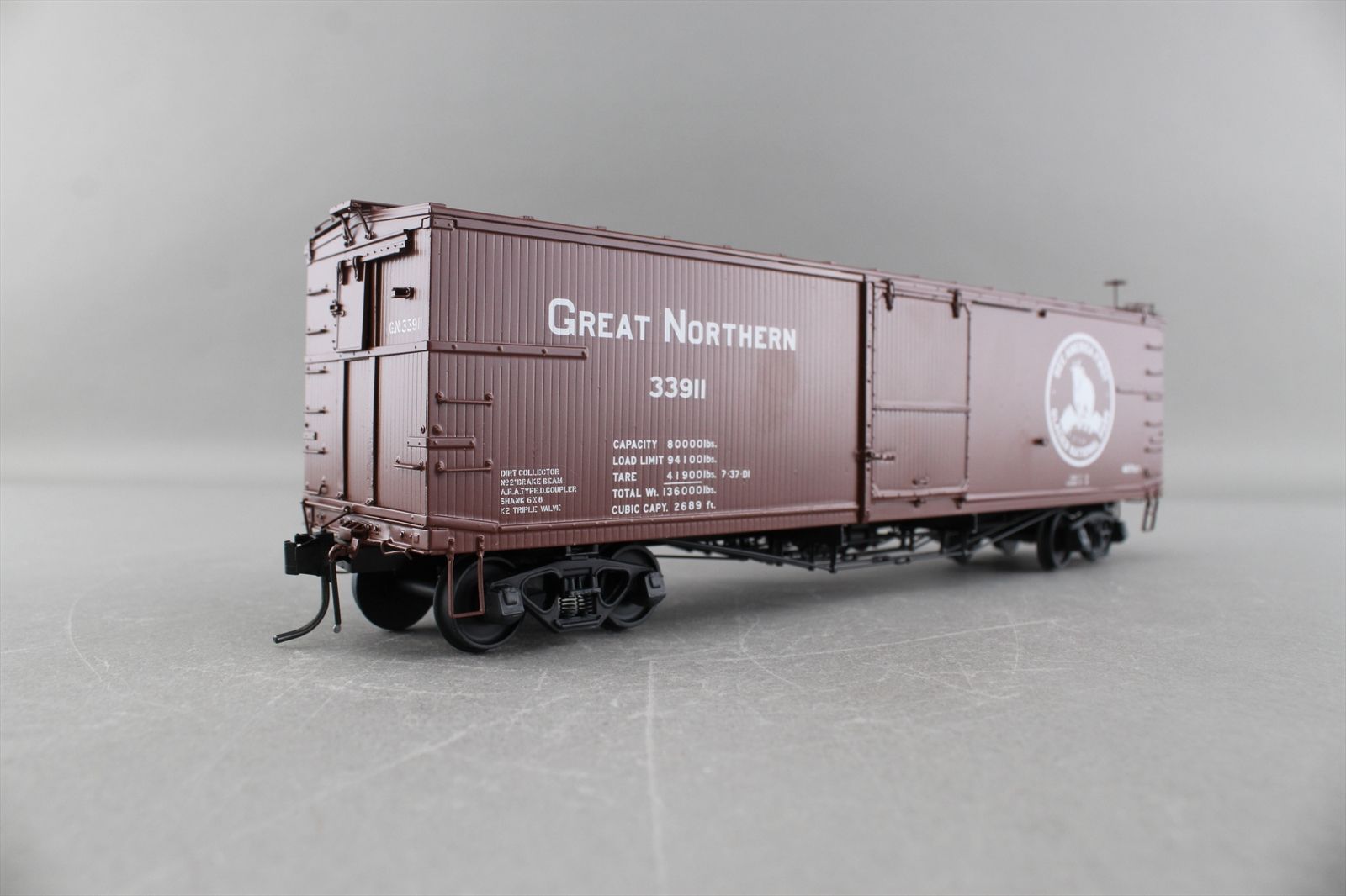 O Brass Model - PL 1750 PL-1750 GN Great Northern Truss Rod Boxcar Box ...