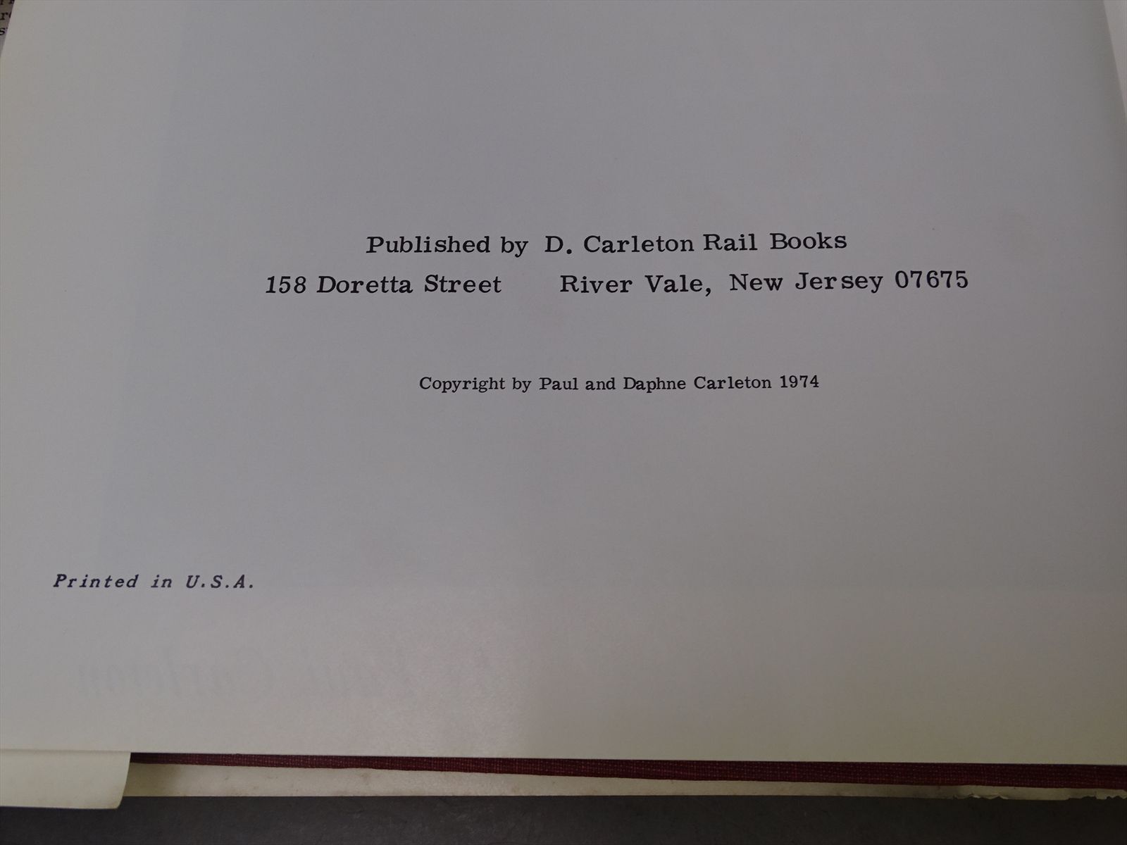 Railroad Book - The Erie Lackawanna Story - Paul Carleton - 479 Pages