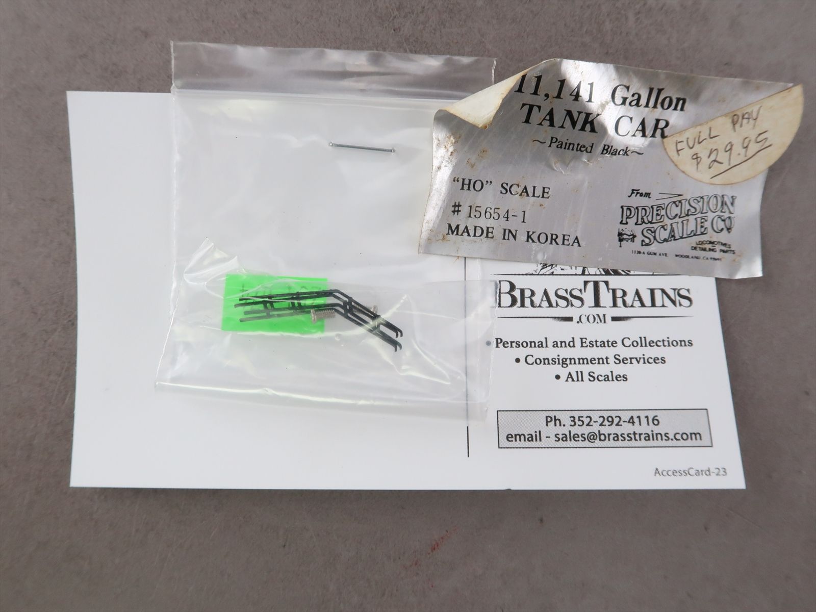 HO Brass Model - PSC 15654-1 11141 Gallon Tank Car - F/P - 1988 Run ...