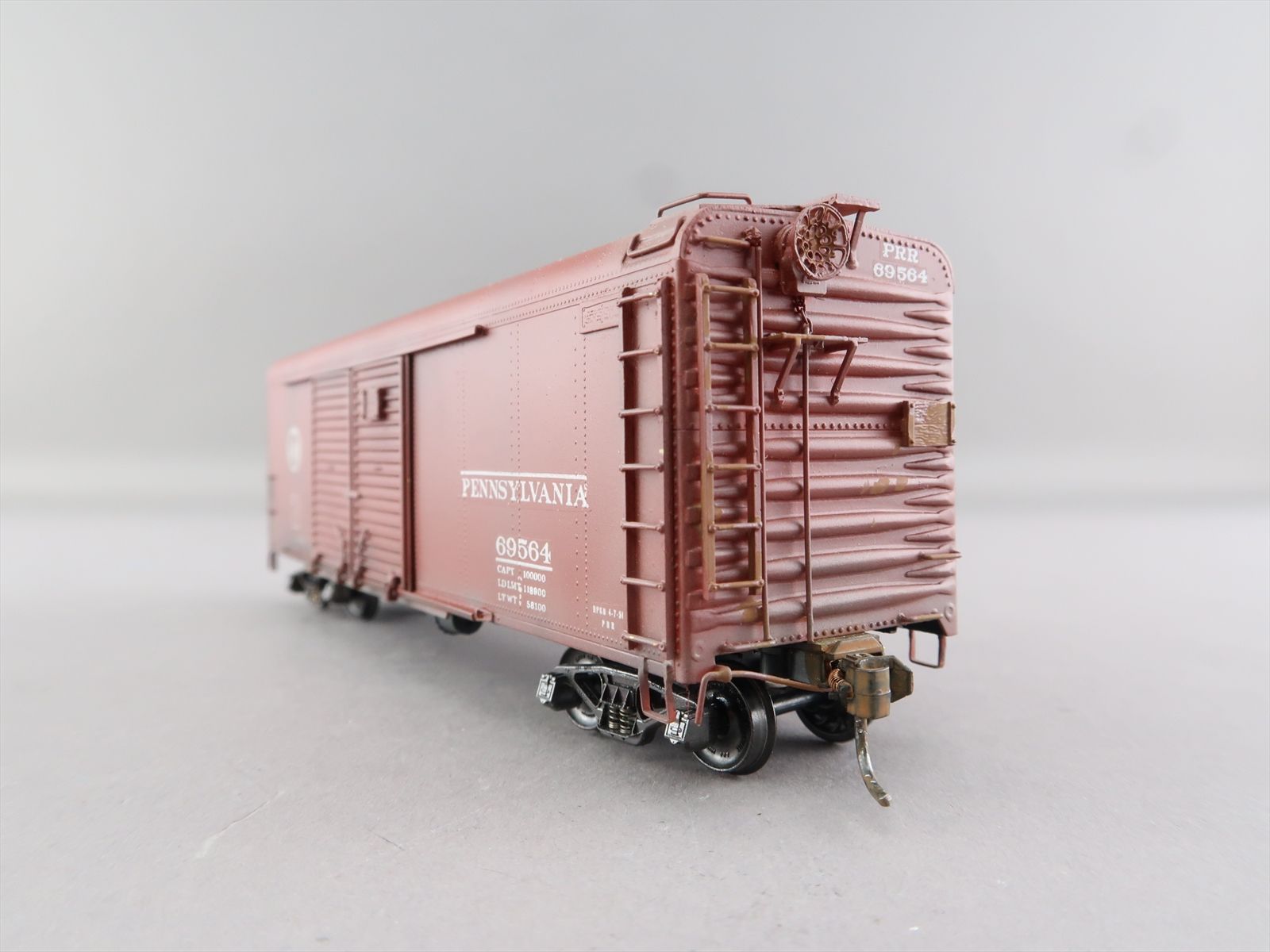 HO Brass Model - Railworks PRR Pennsylvania 40' Round Roof Box Car ...