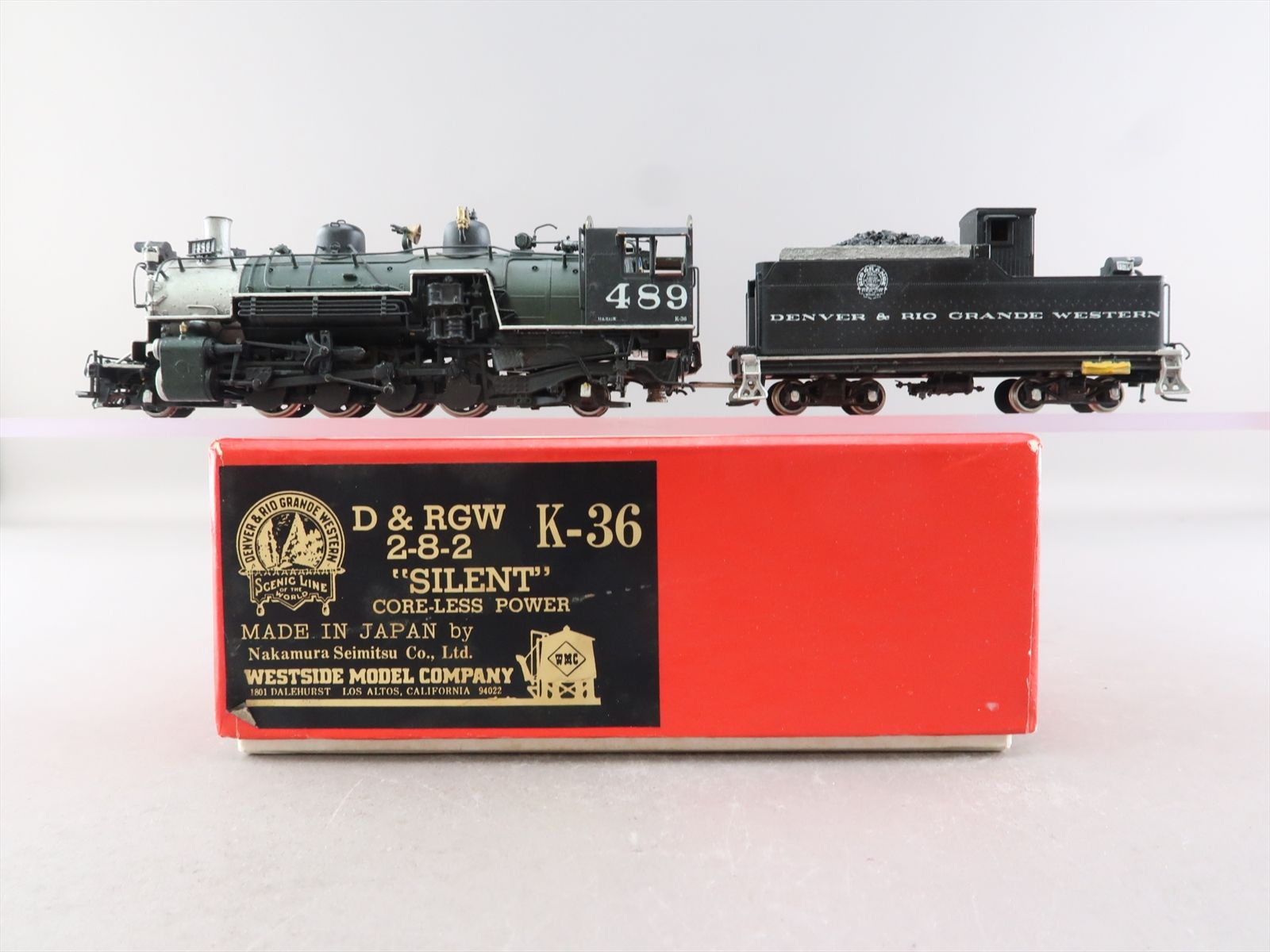 HOn3 Brass Model - WMC D&RGW Rio Grande 2-8-2 K-36 Craftsman Series #3 ...