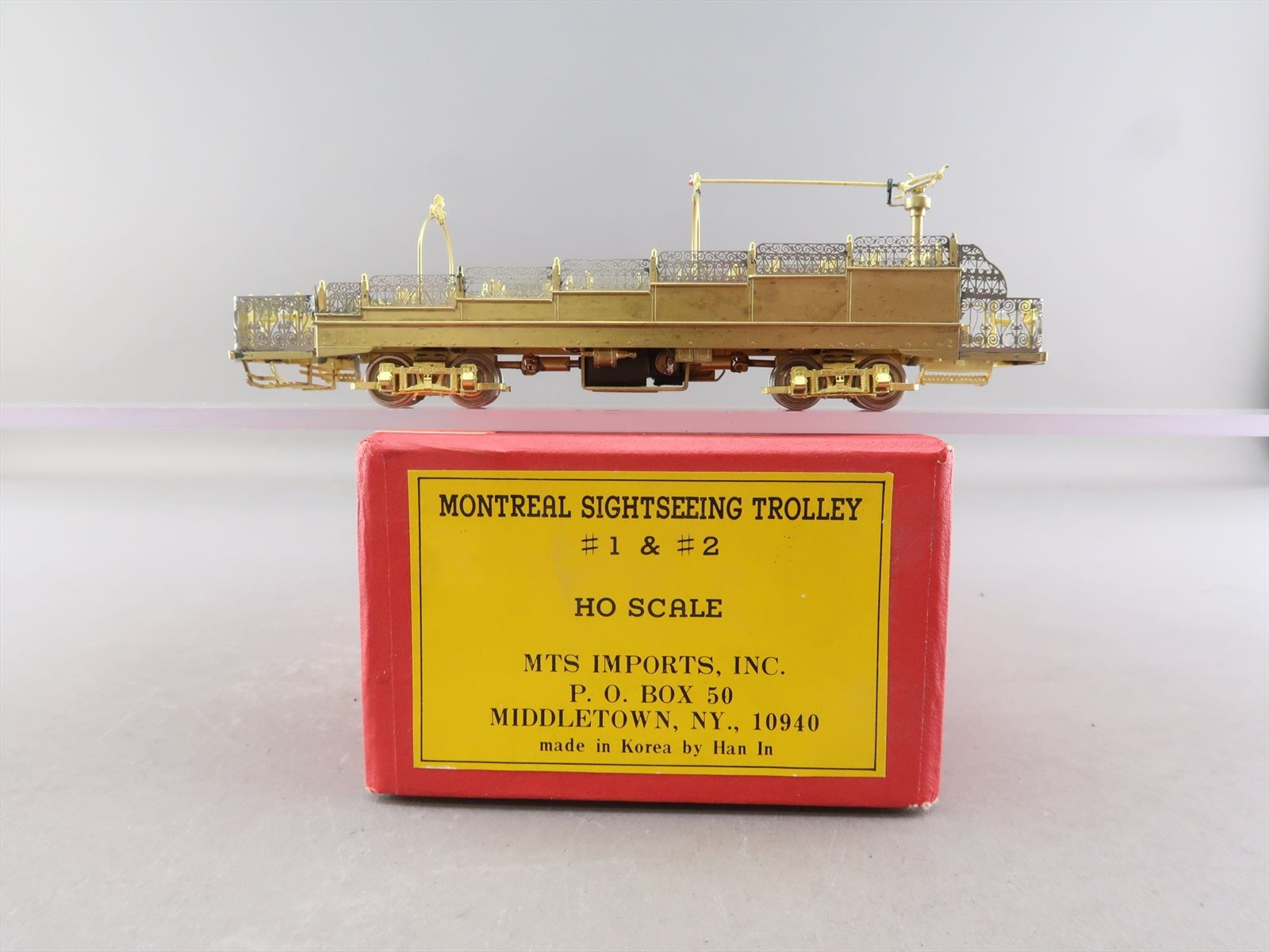 HO Brass Model - MTS Montreal Sightseeing Trolley #1 or #2 - Unpainted ...