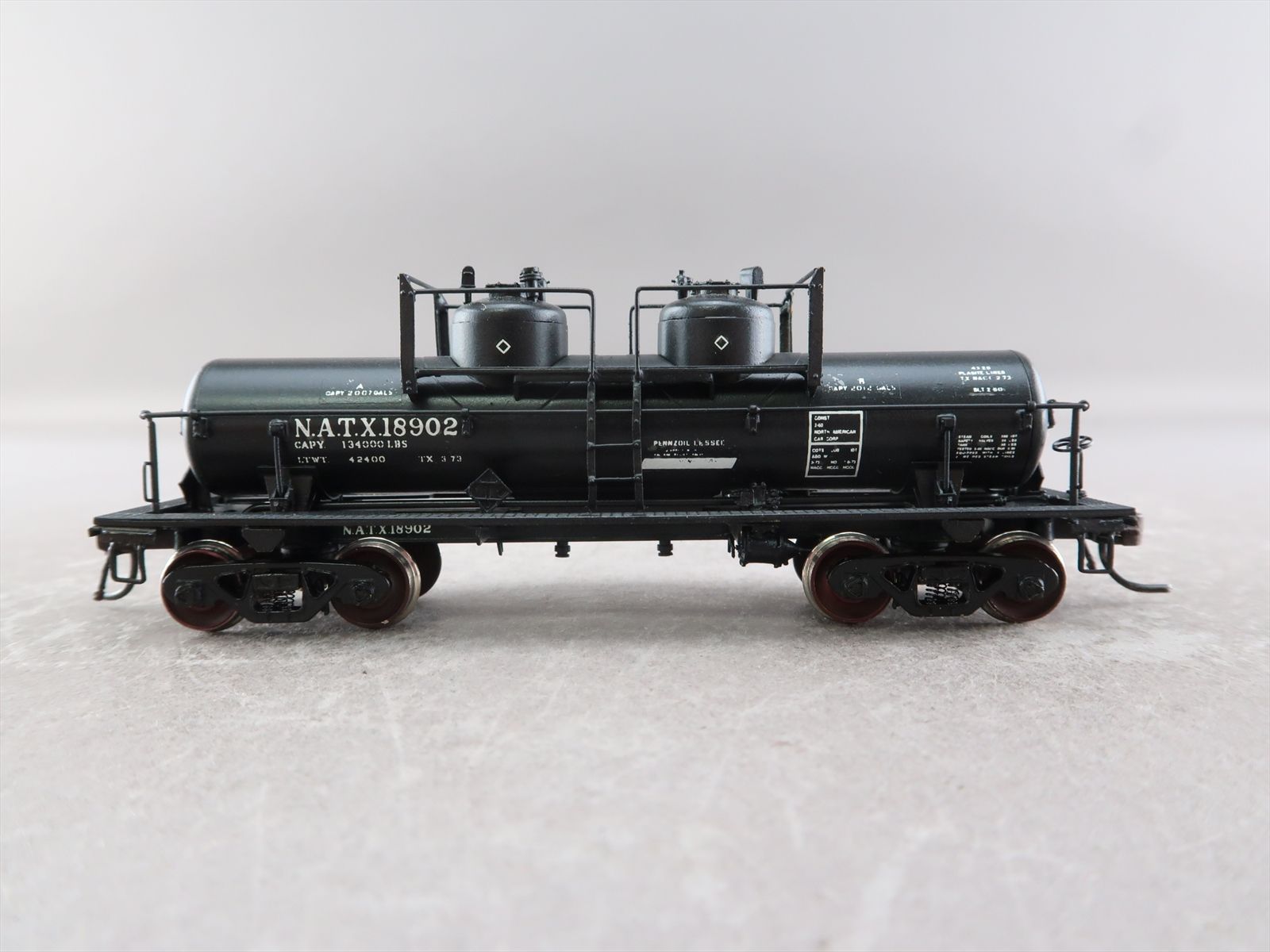 HO Brass Model - OMI 3123 N/A NATX Two Dome Tank Car 4000 Gallon #18902 ...