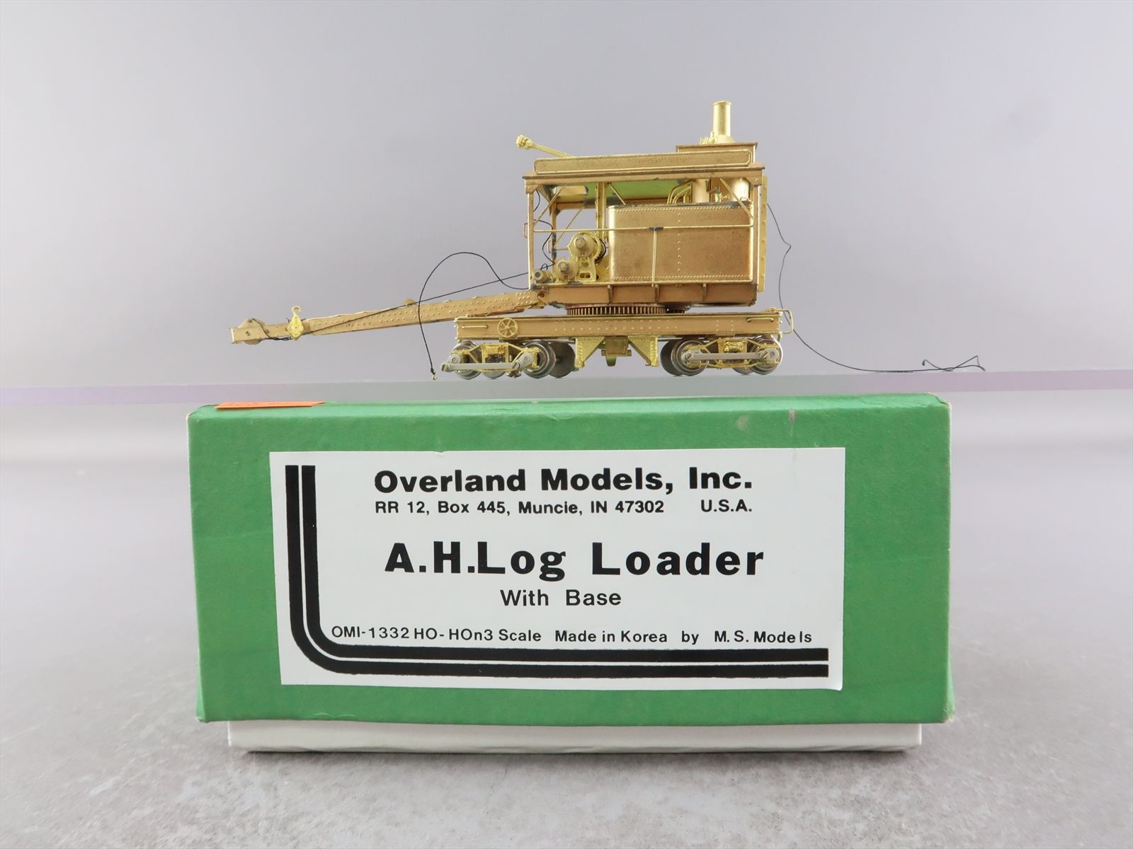 HO / HOn3 Brass Model - OMI 1332 A.H. Log Loader w/ Base - Unpainted ...