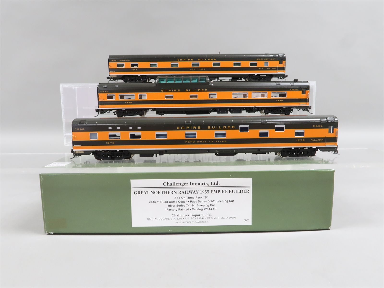 HO Brass Model - CIL 2314.1S GN Great Northern 1955 E-B Empire Builder ...