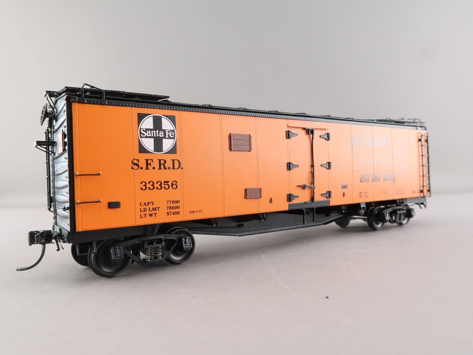 O Brass Model - PRB Pecos River 4322A AT&SF Rr-25 Santa Fe Steel Reefer ...
