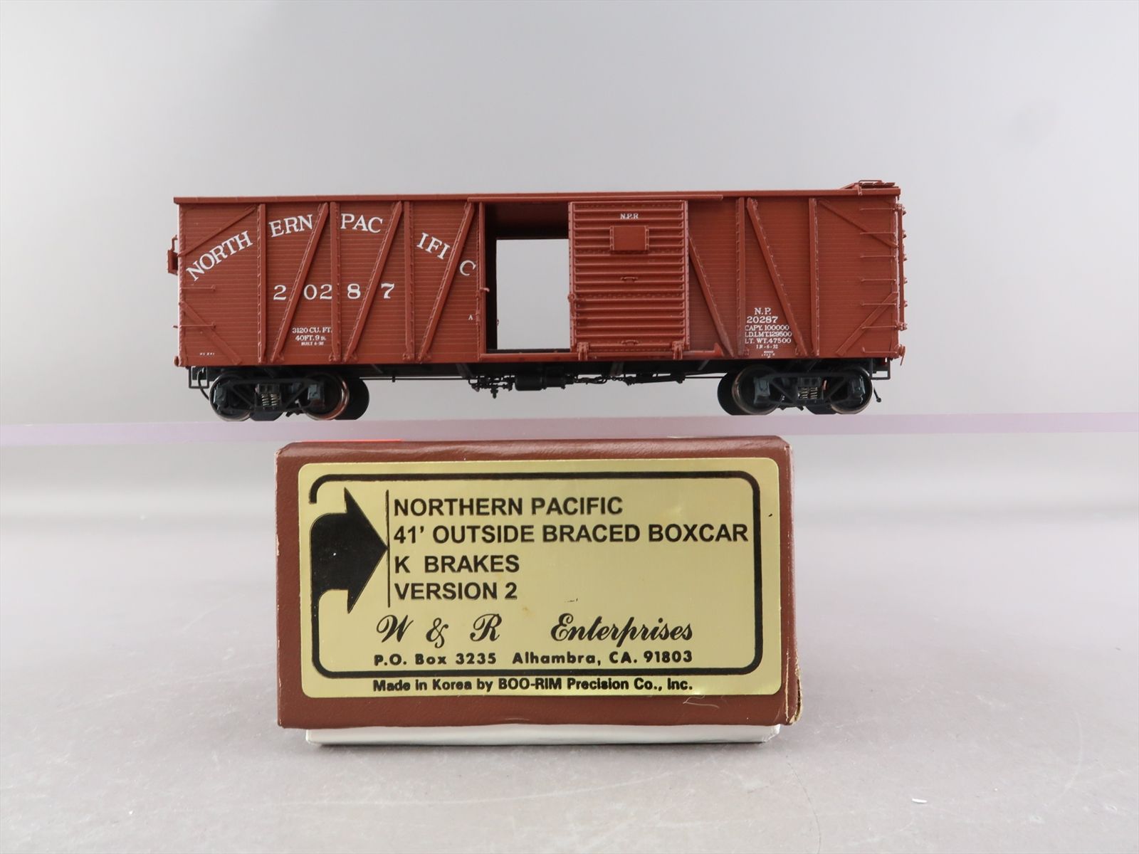 HO Brass Model - W&R NP Northern Pacific 41' Outside Braced Boxcar ...