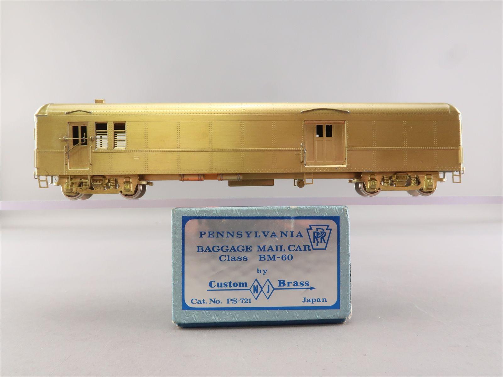 HO Brass Model - NJCB PS-721 PRR Pennsylvania Baggage Mail Car ...