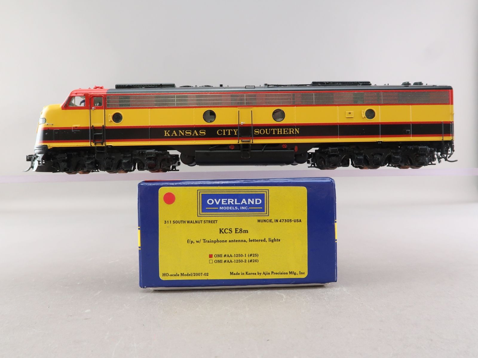 HO Brass Model - OMI AA-1250-1 KCS Kansas City Southern E8 E8m A #25 ...