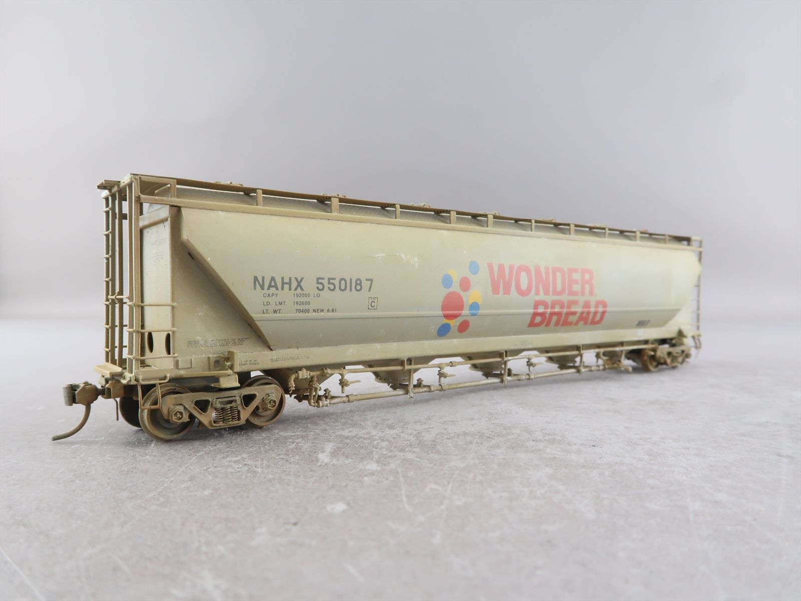 HO Brass Model - OMI 3003 NAHX 5000 Covered Hopper Wonder Bread #550187 ...