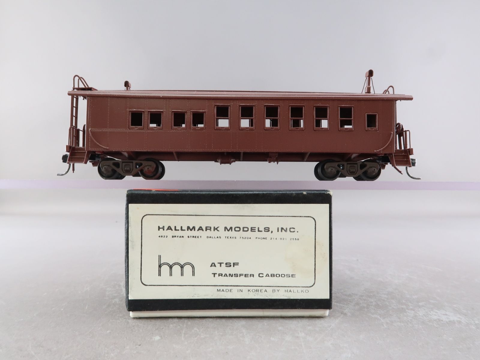 HO Brass Model - HM Hallmark AT&SF Santa Fe Drover Car Drover's Caboose ...