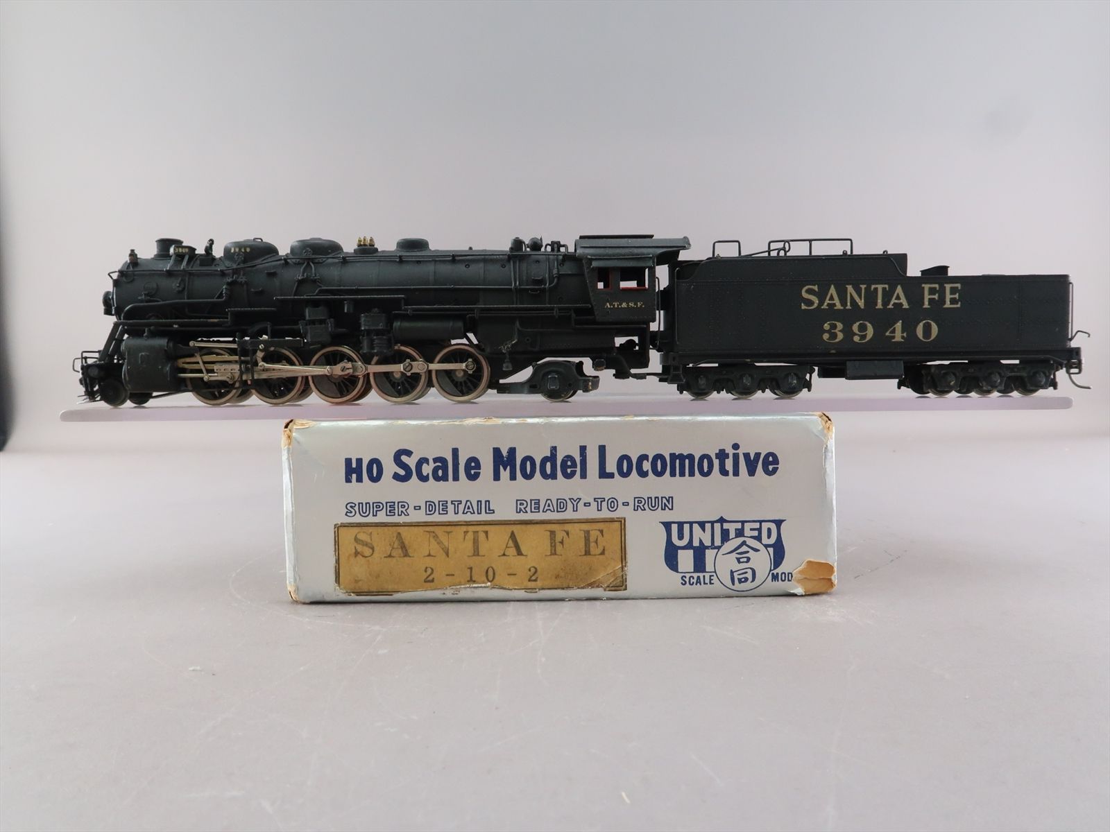 HO Brass Model - PFM AT&SF Santa Fe 2-10-2 #3940 - Custom - Mid-1960's ...