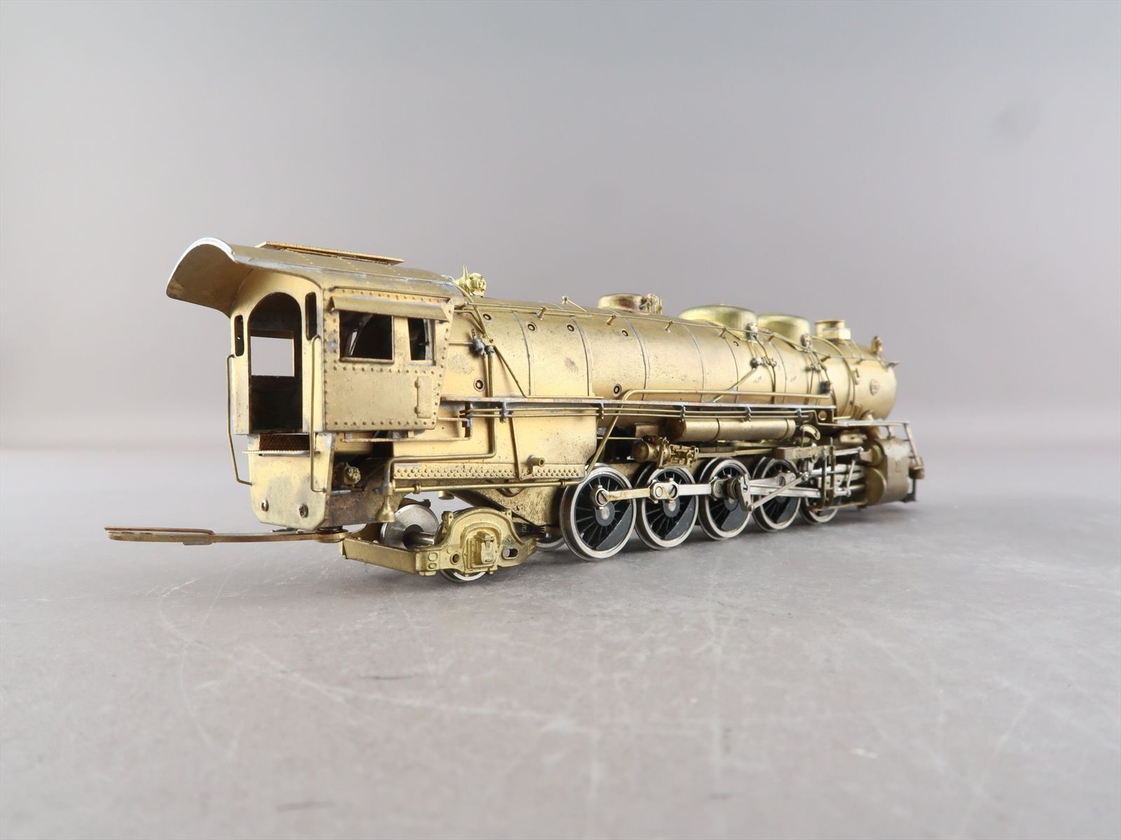HO Brass Model - PFM AT&SF Santa Fe 2-10-2 - Unpainted - Early Run - United