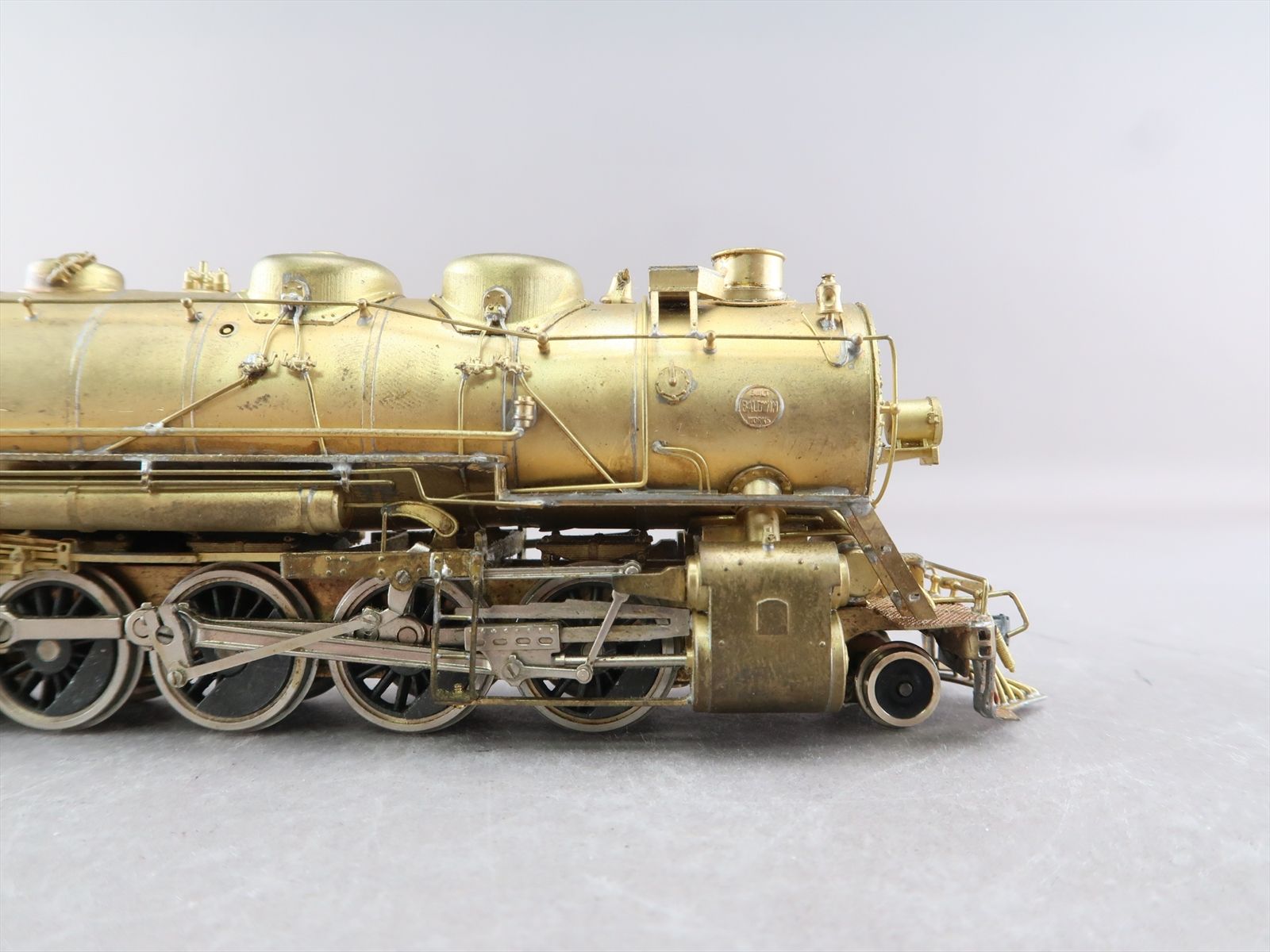 HO Brass Model - PFM AT&SF Santa Fe 2-10-2 - Unpainted - Early Run - United