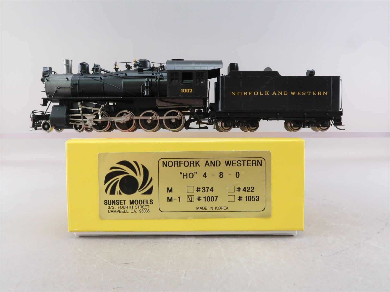 HO Brass Model - Sunset N&W Norfolk & Western 4-8-0 M-1 Class #1007 - F ...