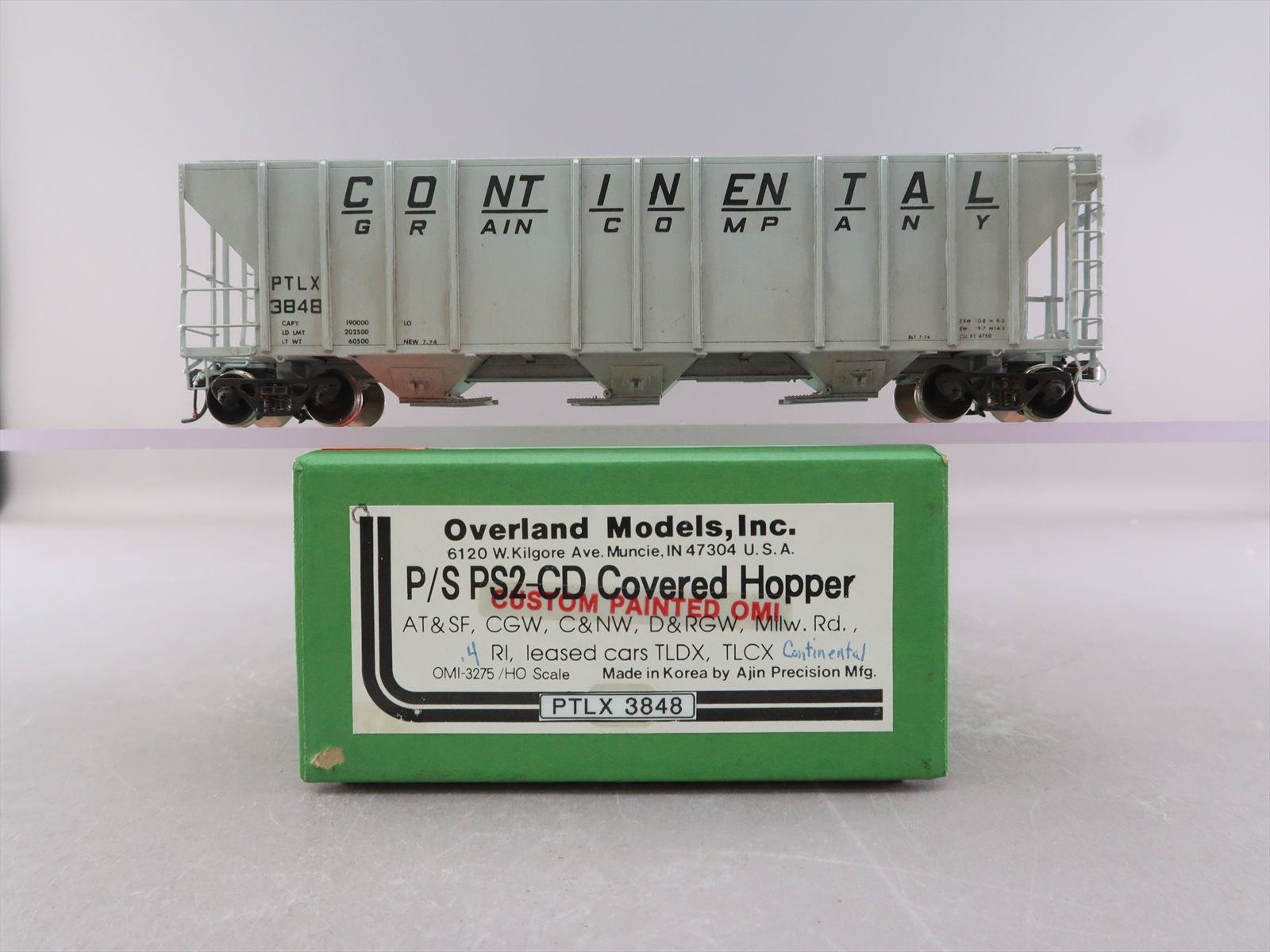 HO Brass Model - OMI 3275.4 PTLX Continental Grain Company PS2-CD ...