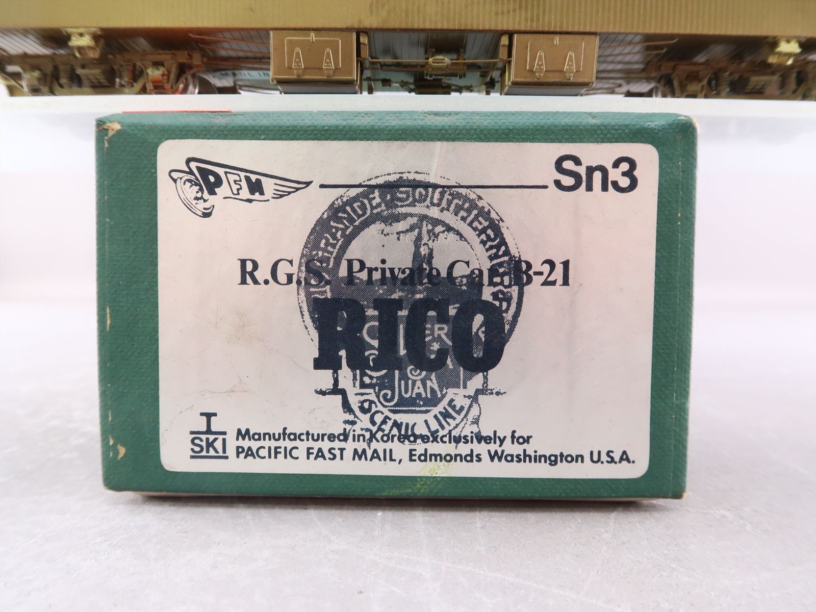 Sn3 Brass Model - PFM RGS Rio Grande Southern Private Car B-21 Rico San ...