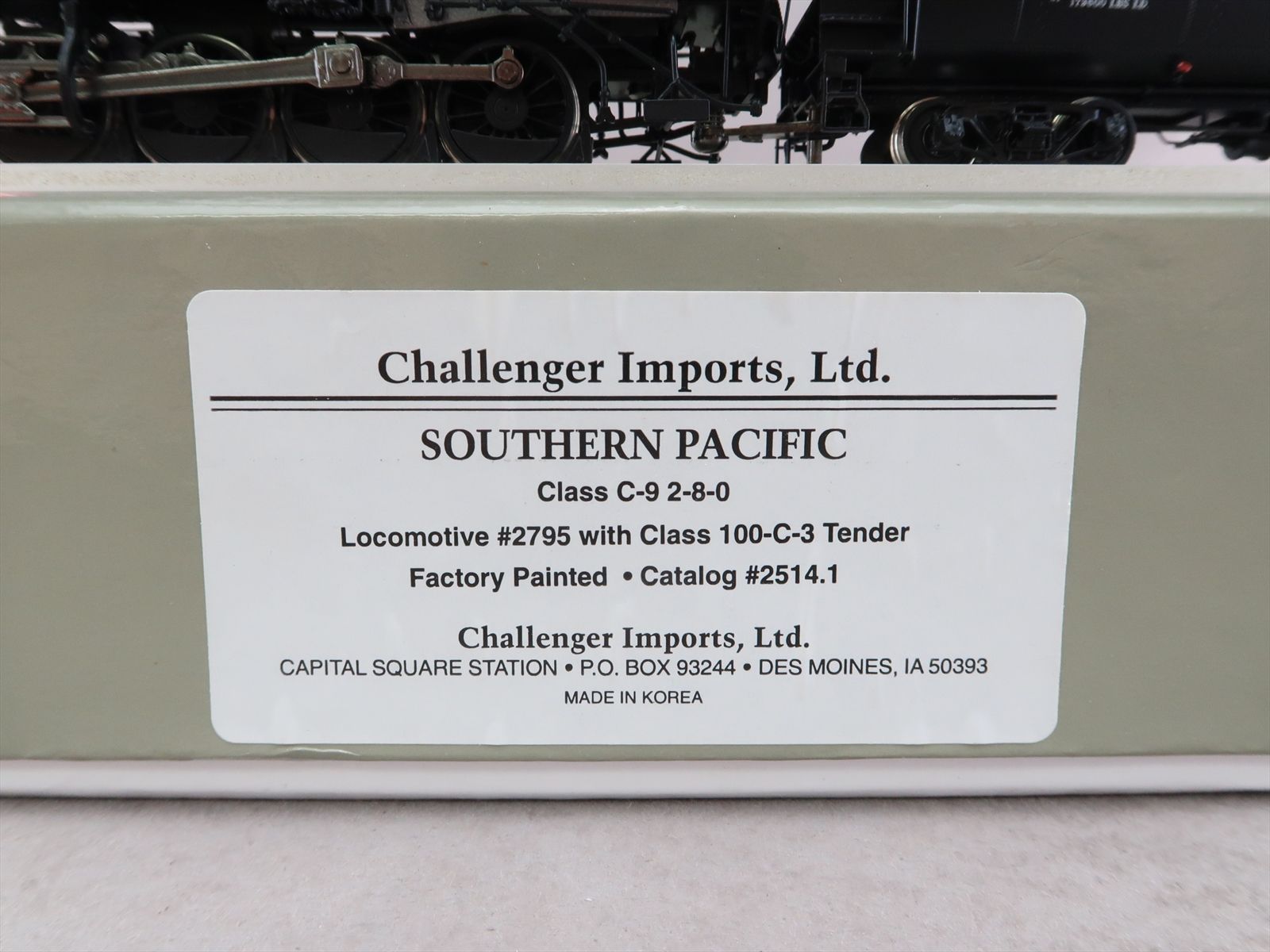HO Brass Model - CIL 2514.1 SP Southern Pacific C-9 2-8-0 #2795 - F/P ...
