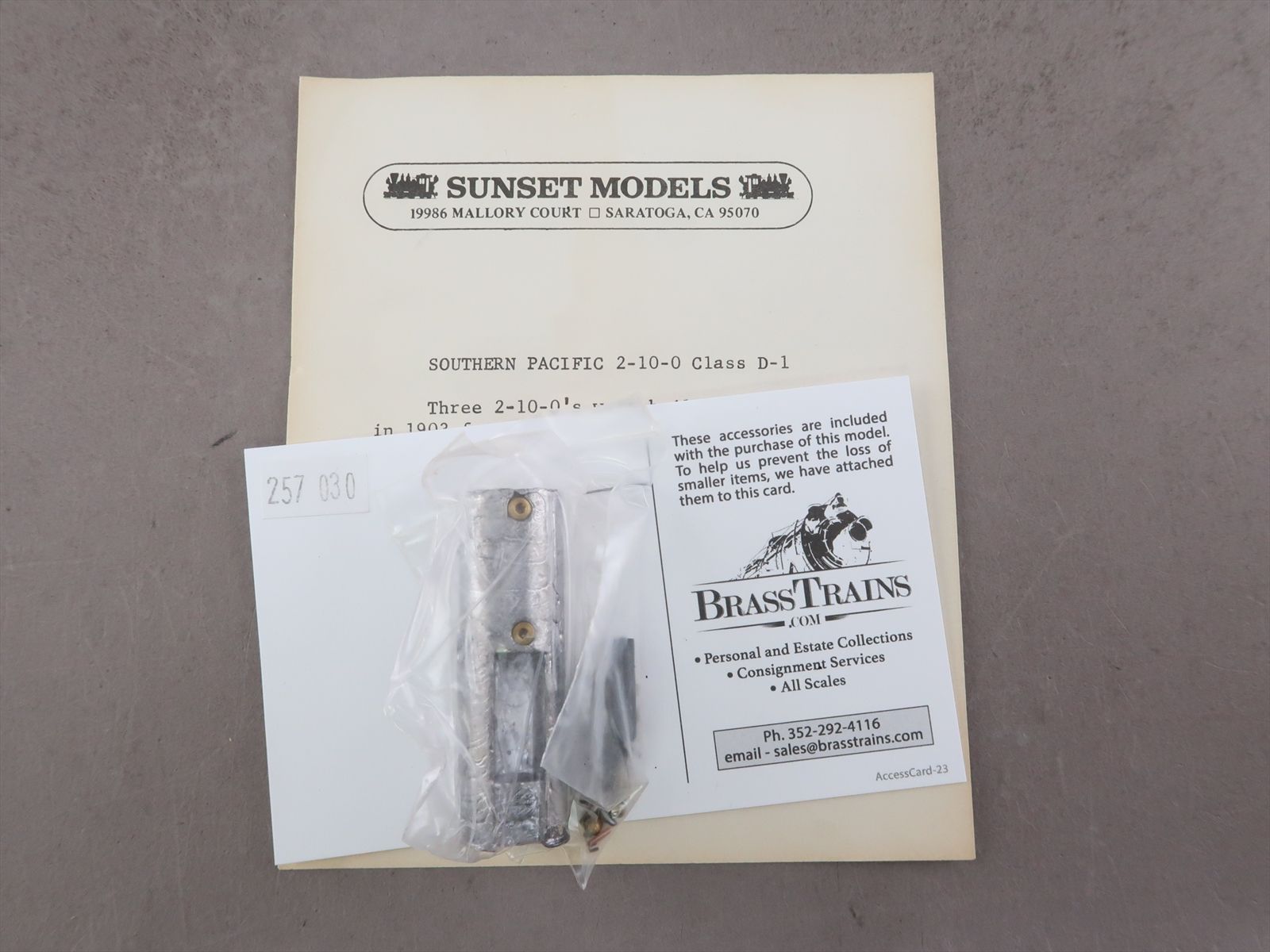 HO Brass Model - Sunset SP Southern Pacific 2-10-0 D-1 Decapod ...
