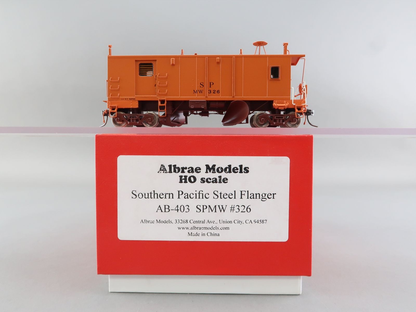 HO Brass Model - Albrae AB-403 SP Southern Pacific Steel Flanger MOW MW ...