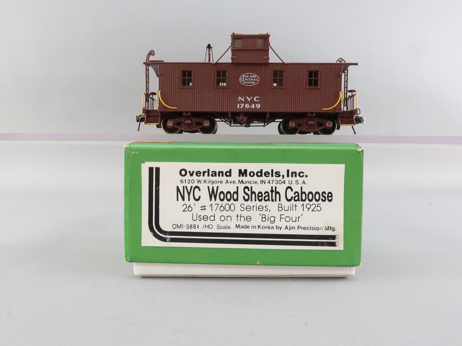 HO Brass Model - OMI 3884 NYC New York Central 26' #17649 Wood Sheath ...