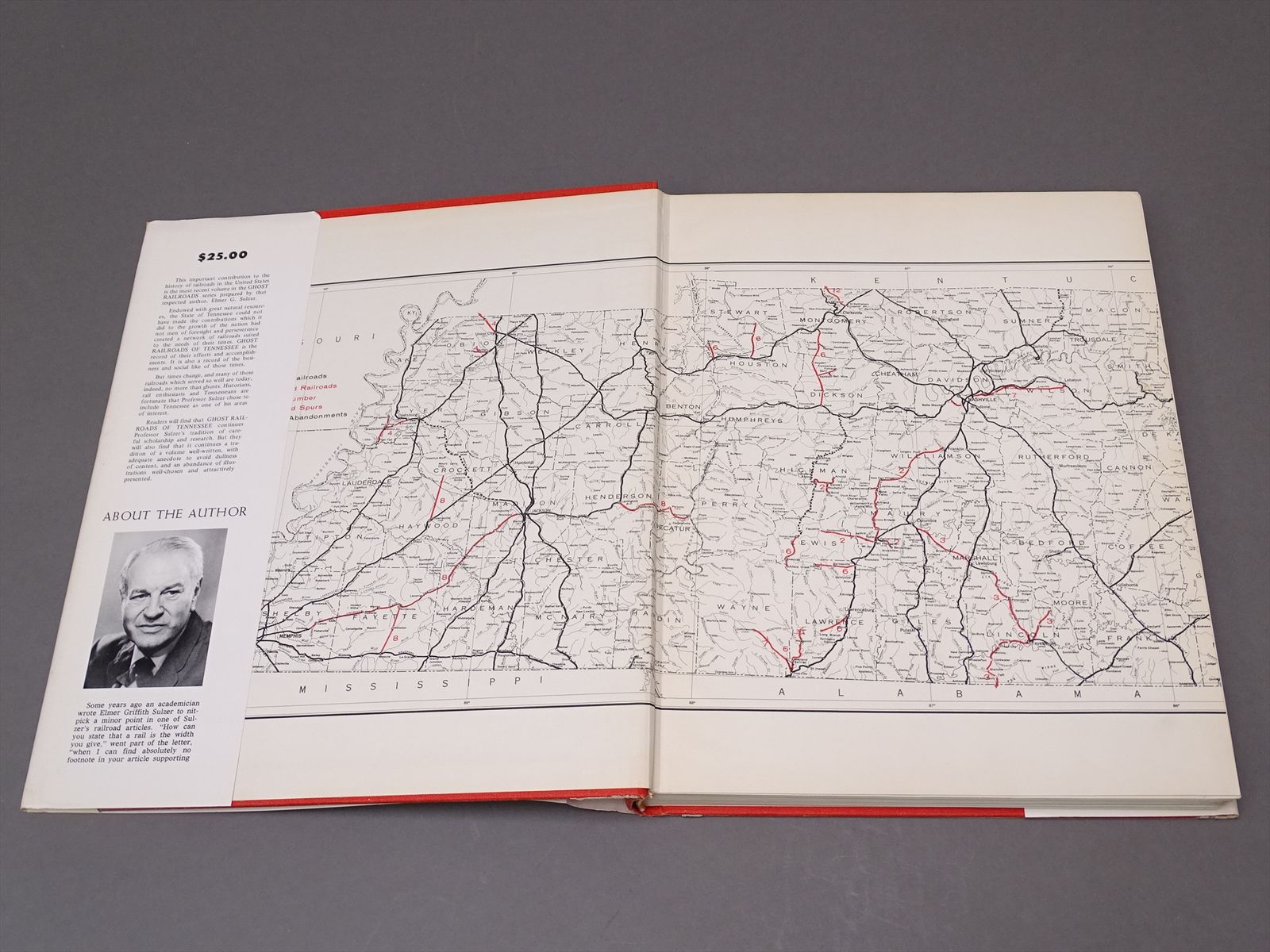 Railroad Book- Ghost Railroads of Tennessee - Elmer G. Sulzer - 328 Pages