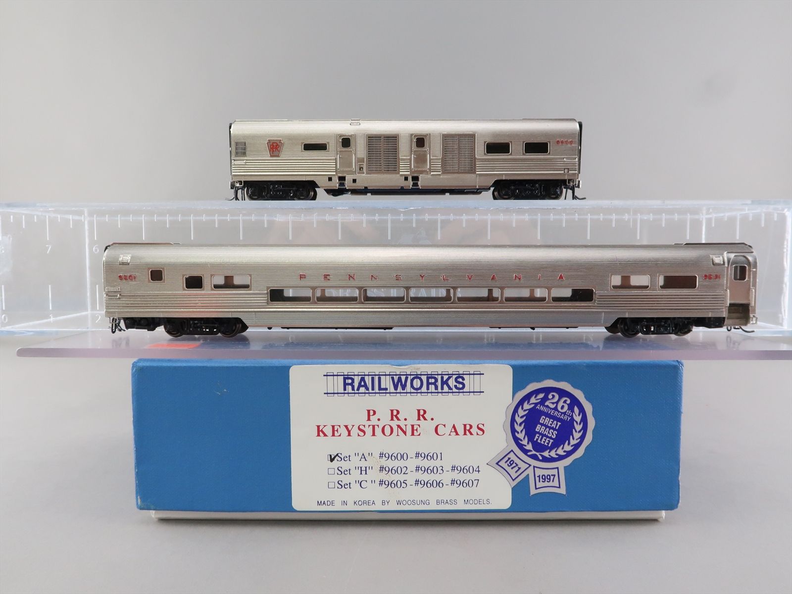 HO Brass Model - Railworks PRR Pennsylvania Keystone Cars Set A Set of ...
