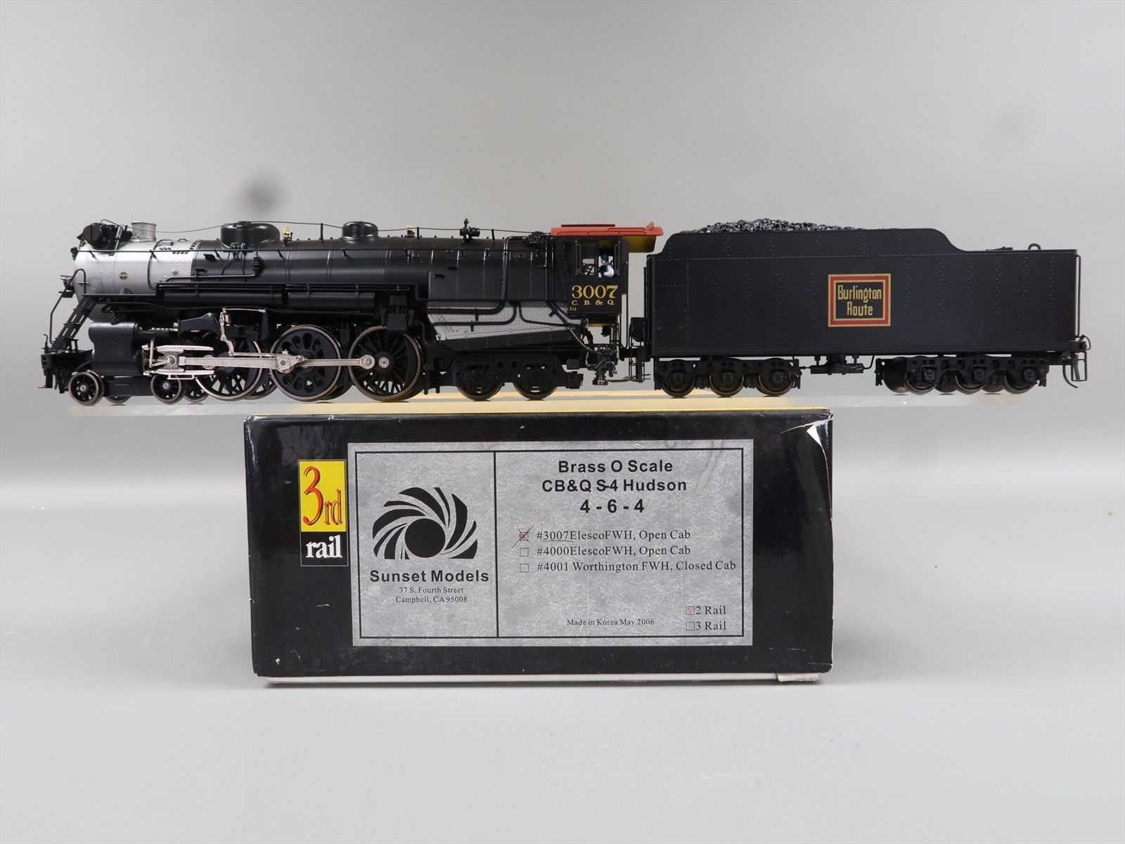 PSC クラウンシリーズ CB&Q 4-6-4 S-4a AEOLUS ROAD #4001 鉄道模型 Oゲージ ジャンク W4577237 HO Brass CON PSC - Precision Scale Co. CB\u0026Q - Burlington Route
