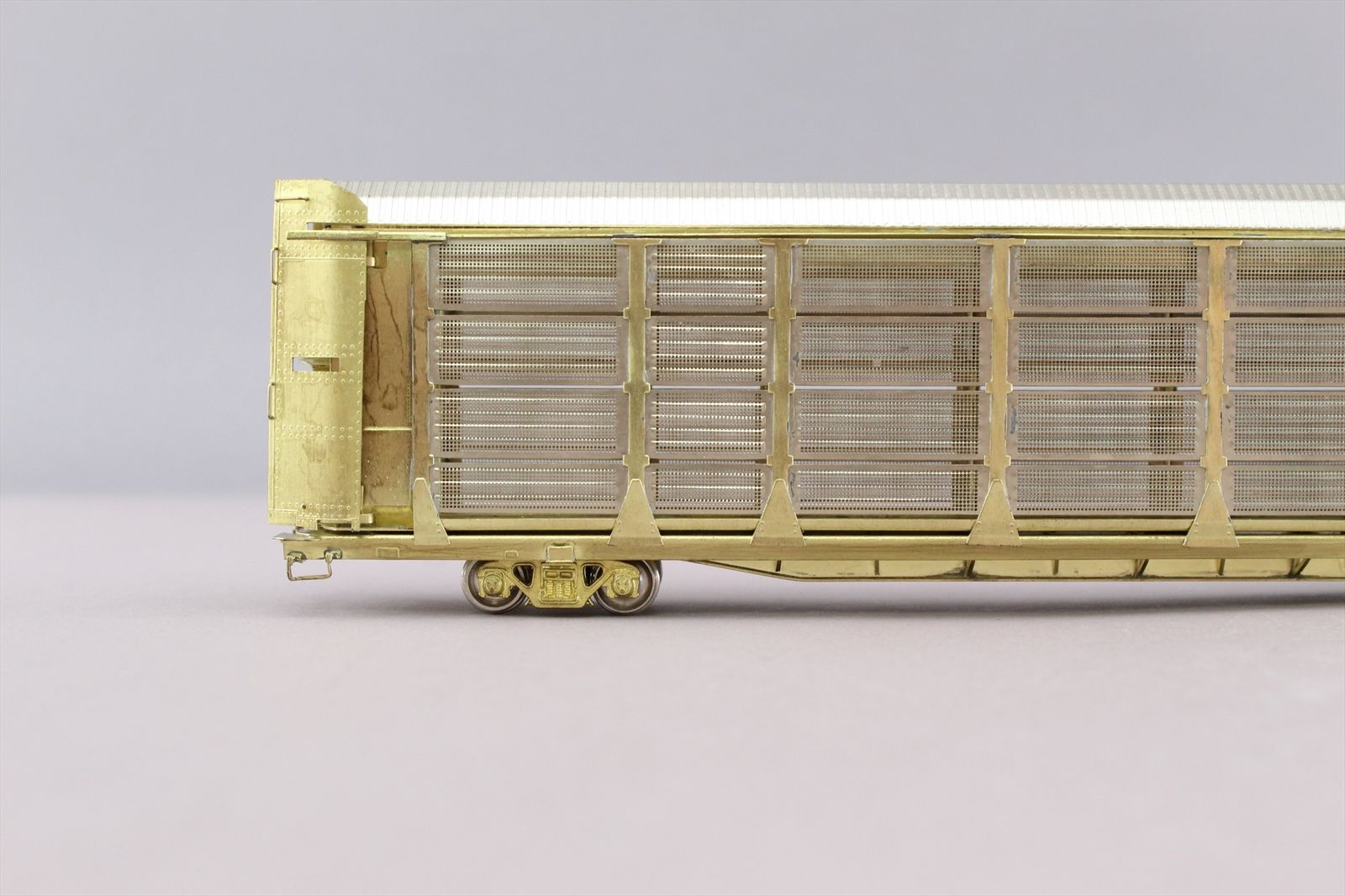 HO Brass Model - OMI 1323 Bi-Level Thrall Auto Rack w/ Closed Sides ...