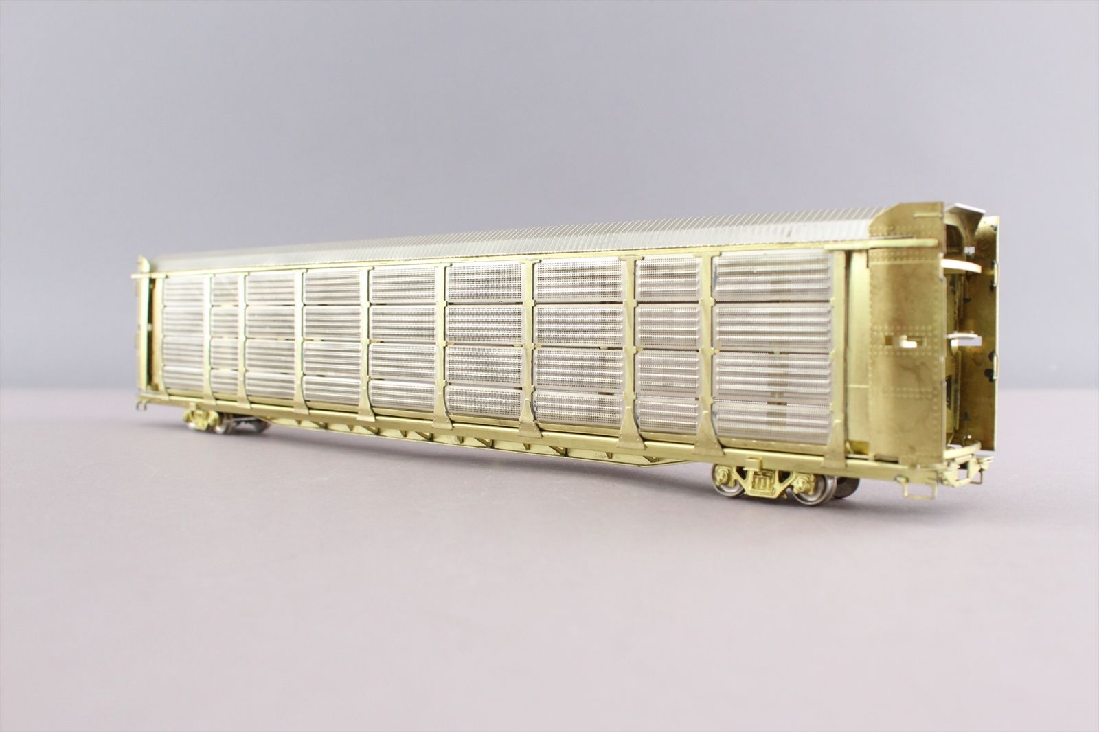 HO Brass Model - OMI 1323 Bi-Level Thrall Auto Rack w/ Closed Sides ...