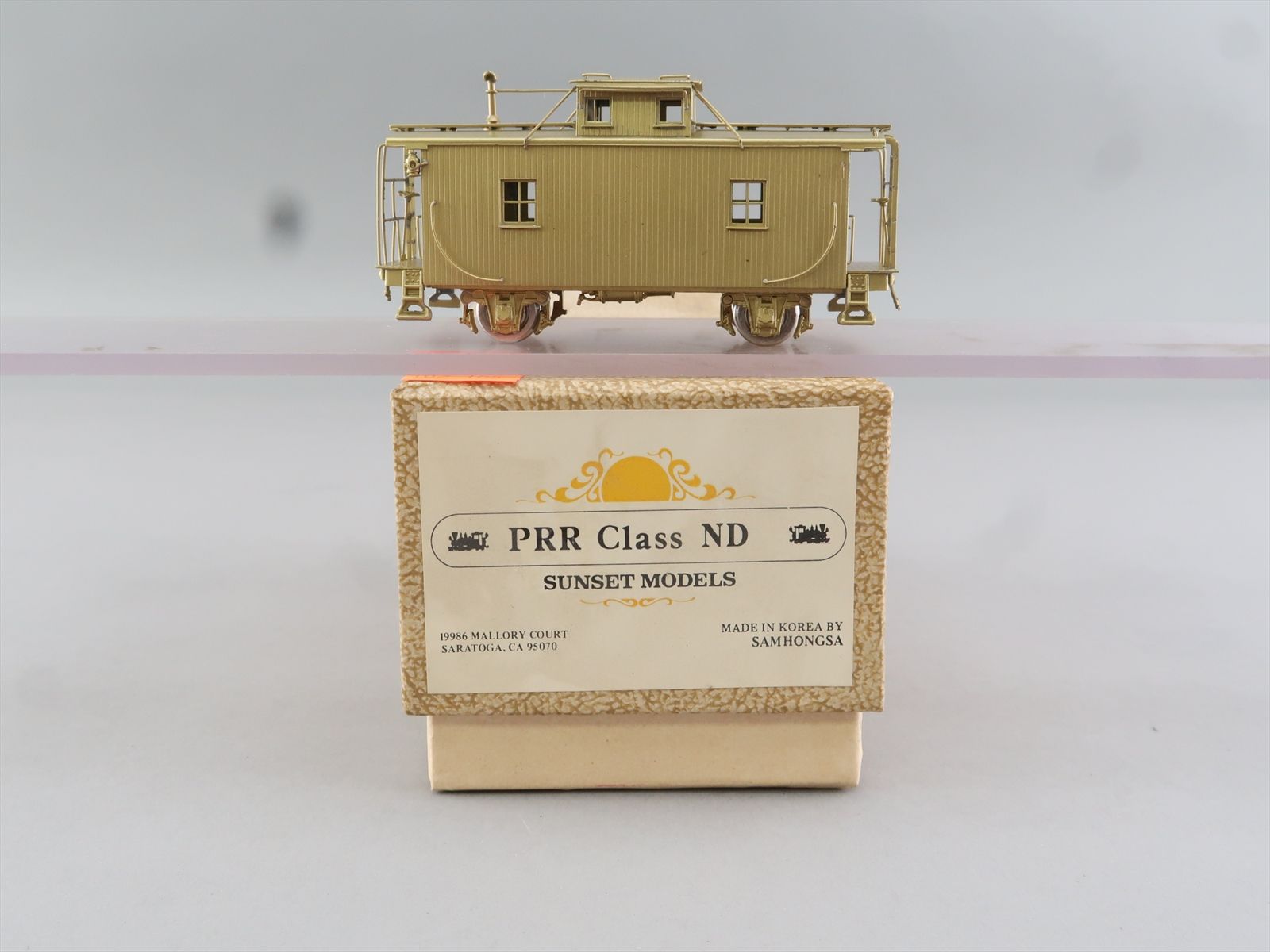 HO Brass Model - Sunset PRR Pennsylvania Class ND 4 Wheel Caboose ...