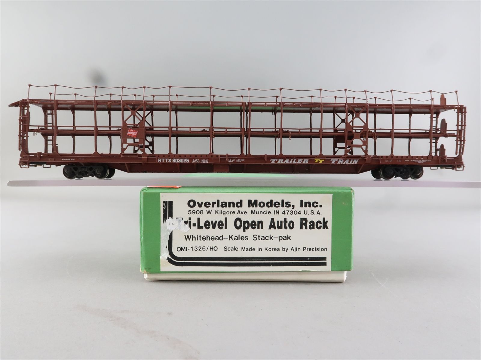 HO Brass Model - OMI 1326 MILW Milwaukee Tri-Level Open Auto Rack ...