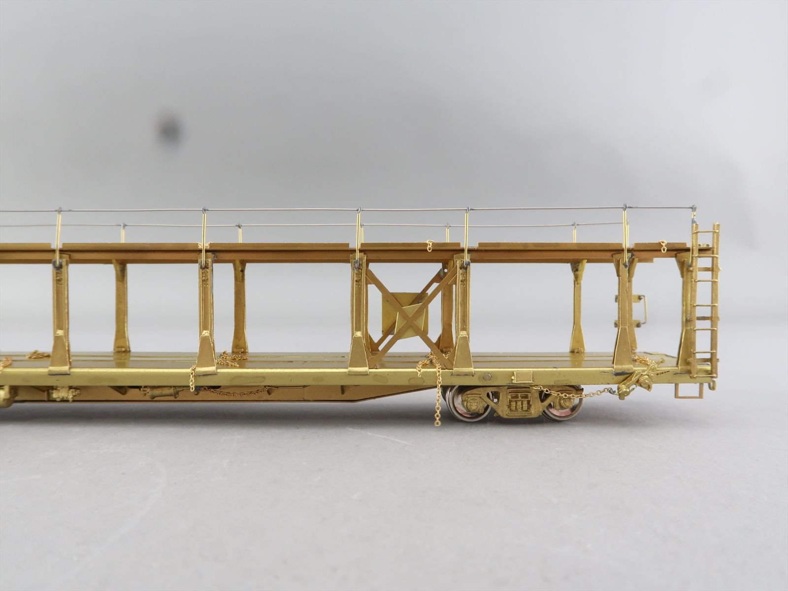 HO Brass Model - OMI 1354 Bi-Level Auto Rack Open Type - Unpainted ...