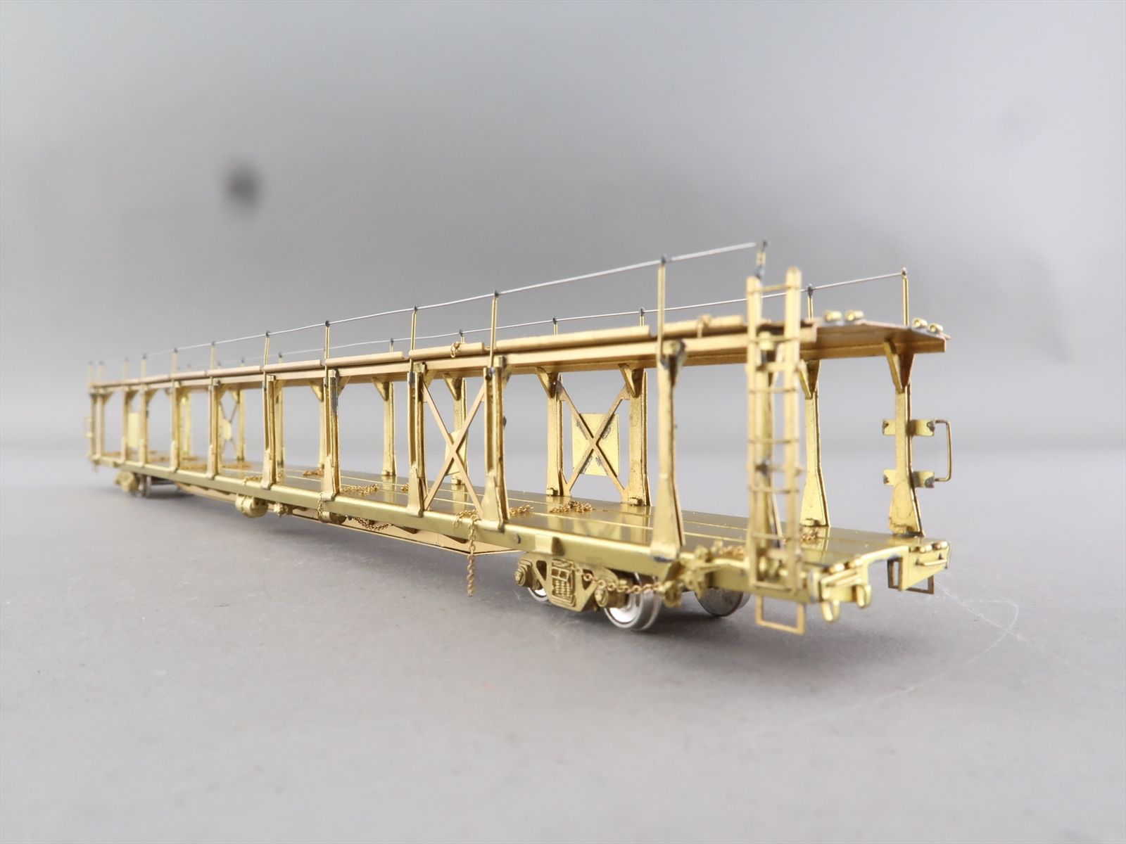 HO Brass Model - OMI 1354 Bi-Level Auto Rack Open Type - Unpainted ...