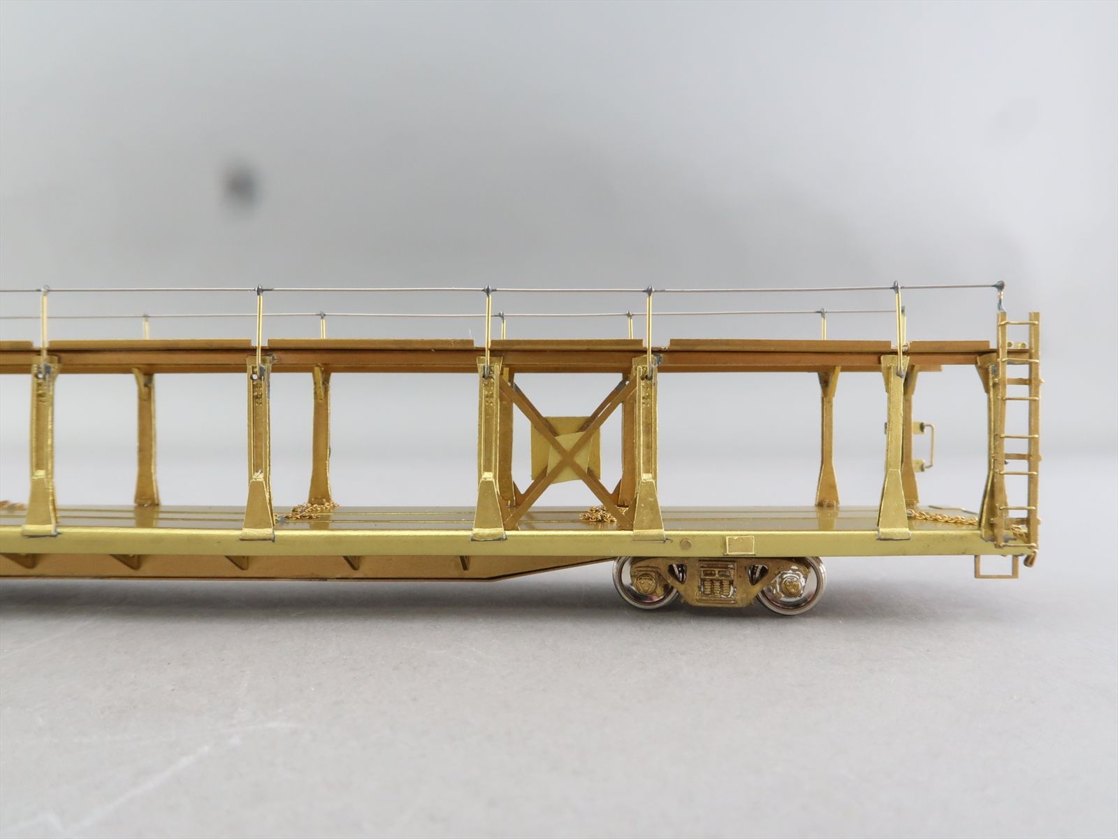 HO Brass Model - OMI 1354 Bi-Level Auto Rack Open Type - Unpainted ...