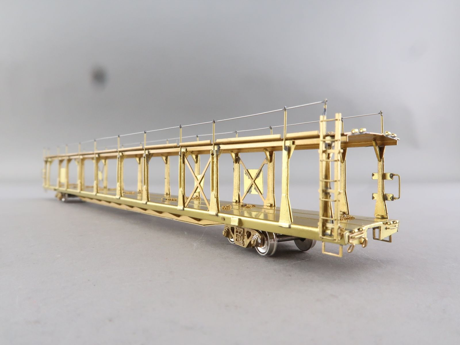 HO Brass Model - OMI 1354 Bi-Level Auto Rack Open Type - Unpainted ...