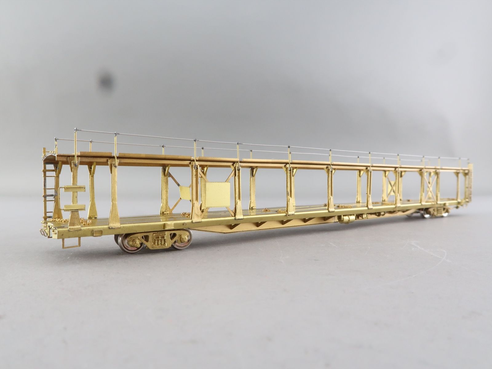 HO Brass Model - OMI 1354 Bi-Level Auto Rack Open Type - Unpainted ...